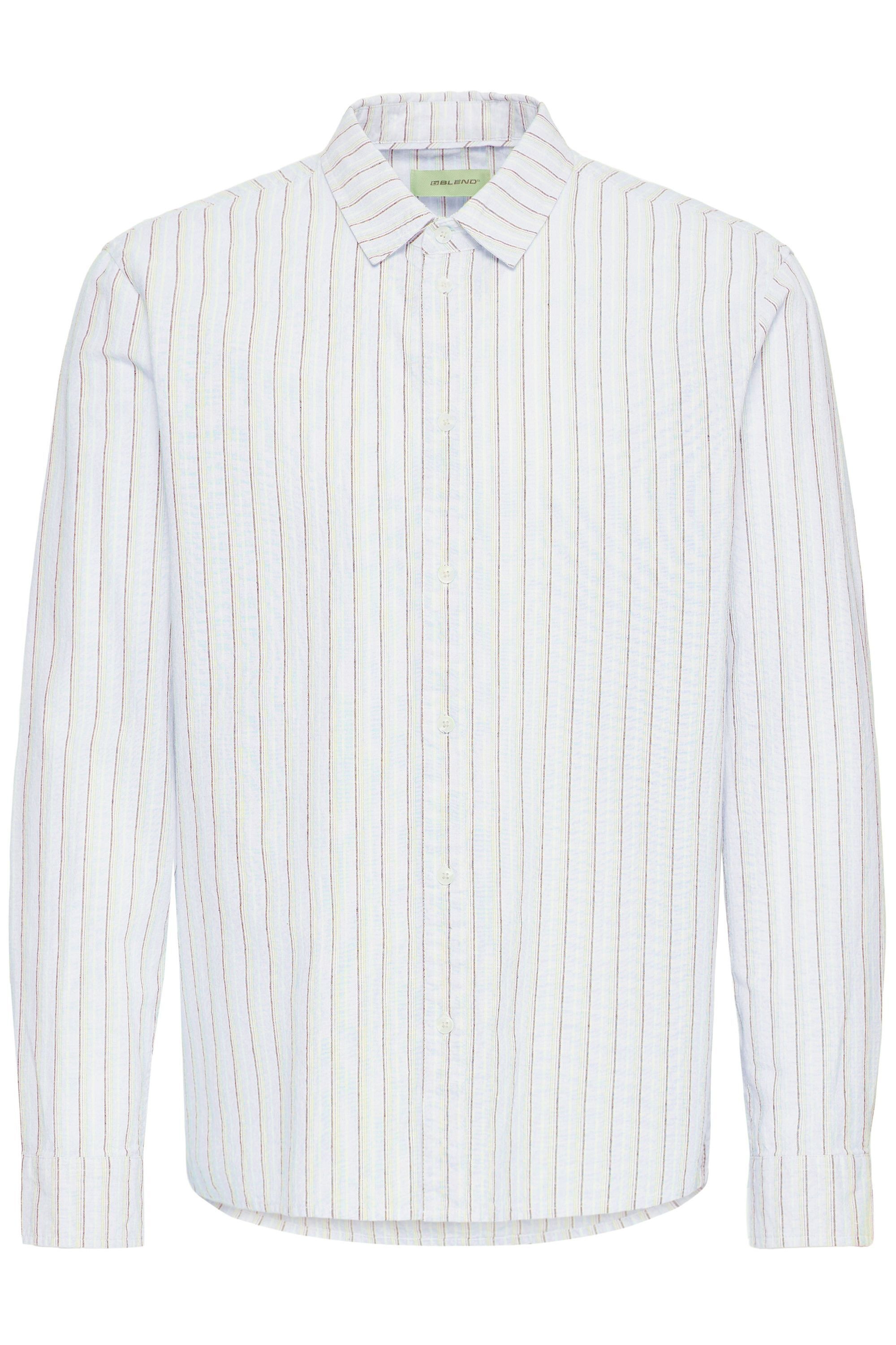 Blend Leinenhemd "BHAban Linen Mix Striped" Modisches gestreiftes Hemd günstig online kaufen