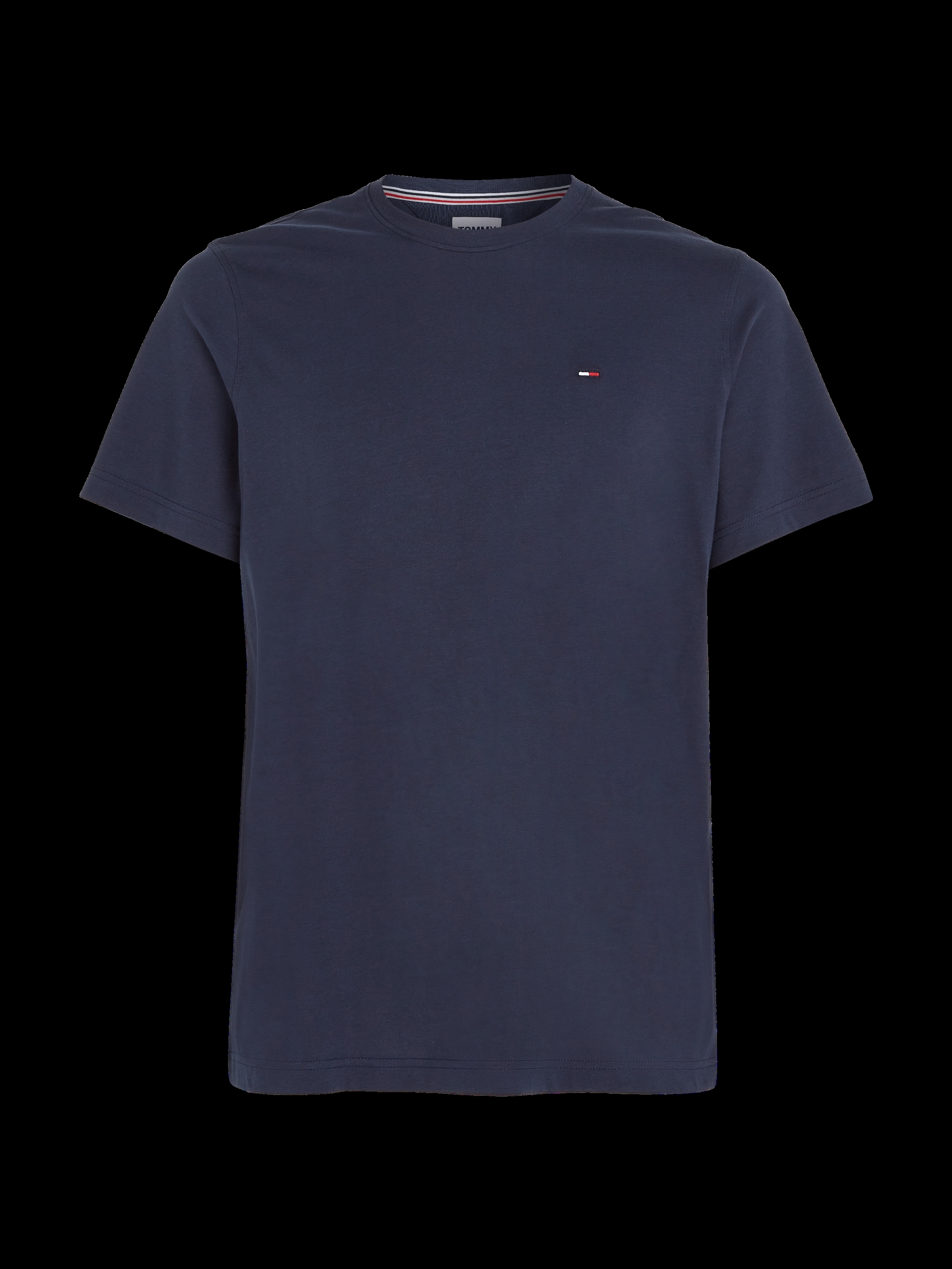 Tommy Jeans T-Shirt »TJM ESSENTIAL SOLID TEE«, Regular Fit mit Rundhalsausschnitt und dezenter Logo-Flag