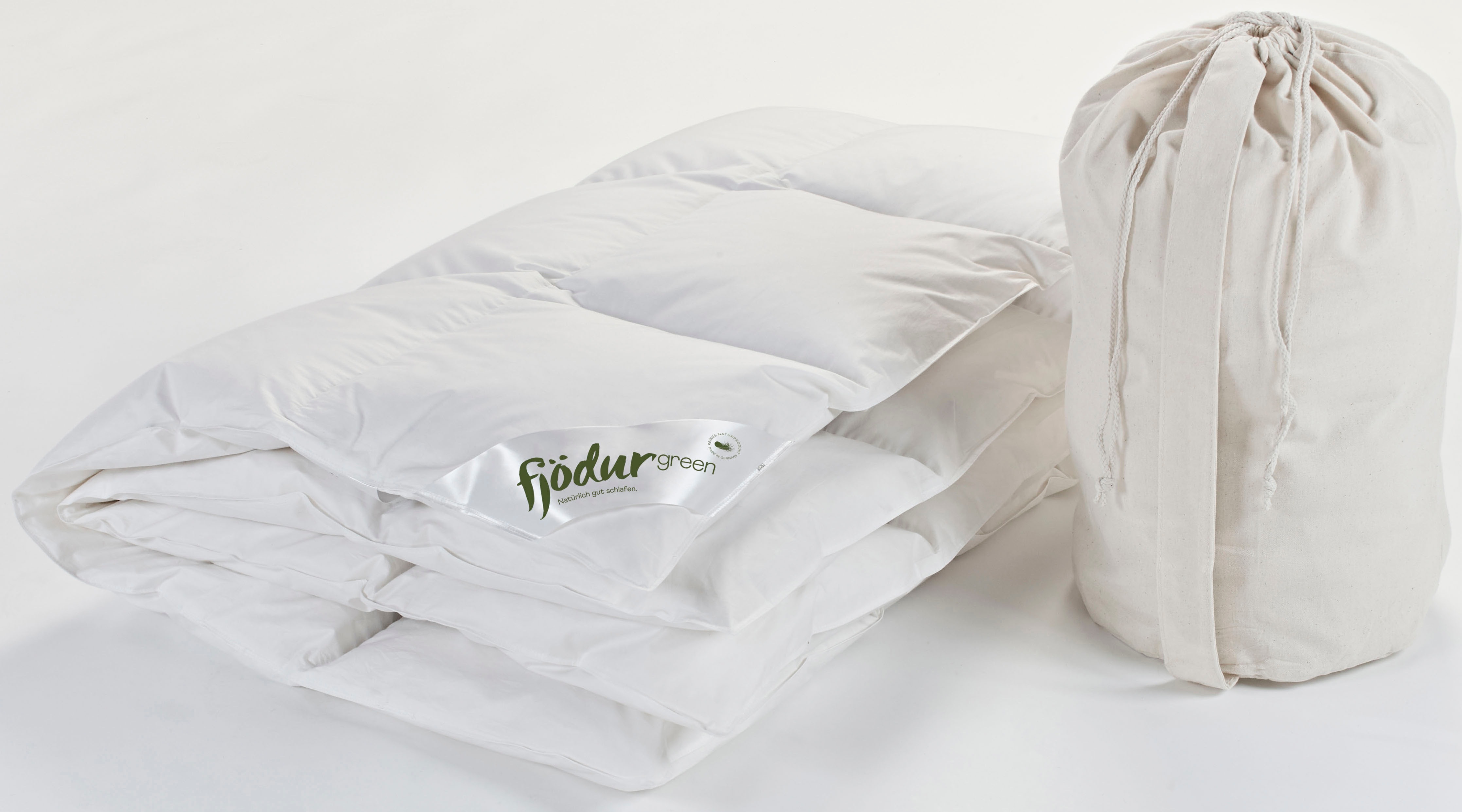 Thumbnail - fjödur Daunenbettdecke "Fleur" leicht Füllung 90% Daunen 10 % Federn 1 Stk. tlg. Bettdecken 135 x 200 cm und in vielen w...