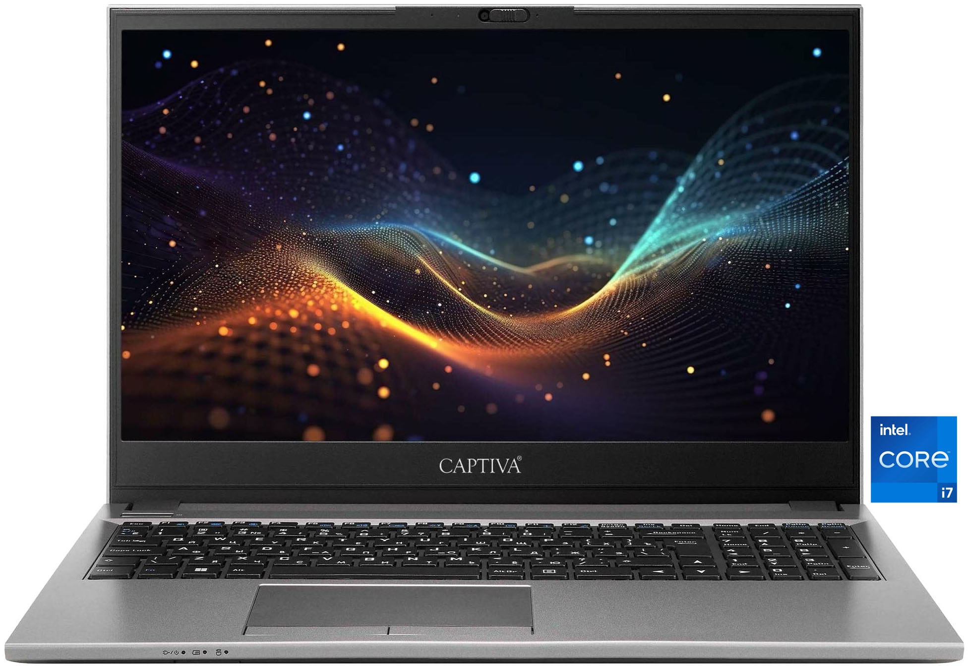 "CAPTIVA Business-Notebook ""Business/Office I10-0761GE"", grau (silberfarben), 8 GB RAM 500 GB SSD, Core i7, ohne Betriebssystem, Notebooks"