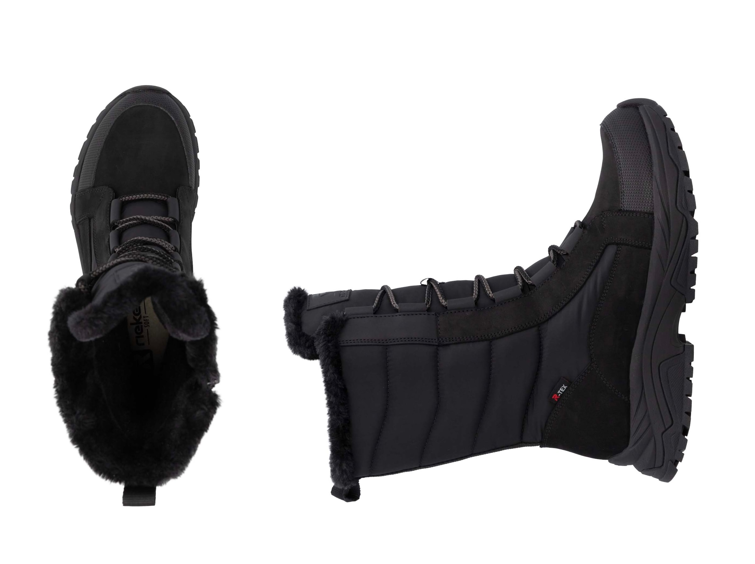 RIEKER Sport Winterstiefel, Snowboots, Winterboots mit wasserabweisender TEX-Membrane