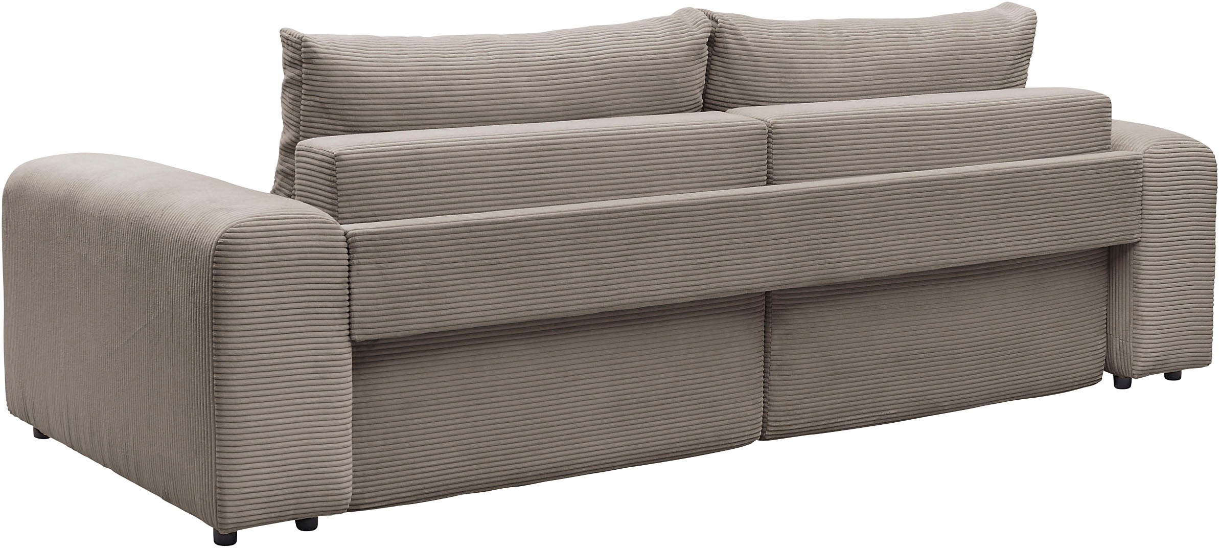 OTTO home Schlafsofa »PHEELIX Cord, mit 3 Funktionen« Elemente einzeln oder gleichzeitig ausziehbar, bequemer Sitzkomfort