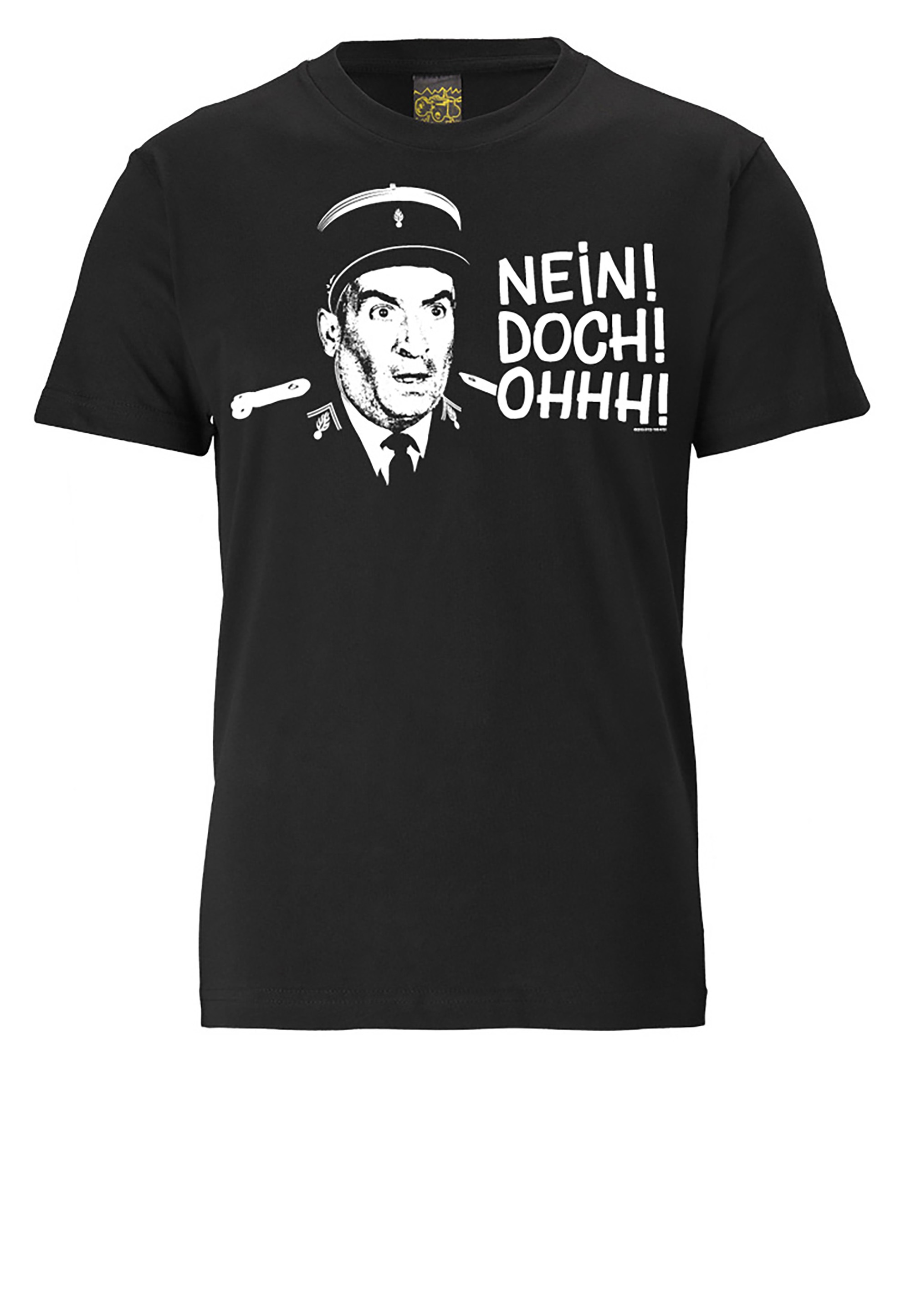 T-Shirt LOGOSHIRT "Gendarm von St.-Tropez - Nein Doch Ohhh", Damen, Gr. S, schwarz, 100% Baumwolle, bedruckt, normal, Rundhals, Shirts T-Shirt, mit coolem Print 2