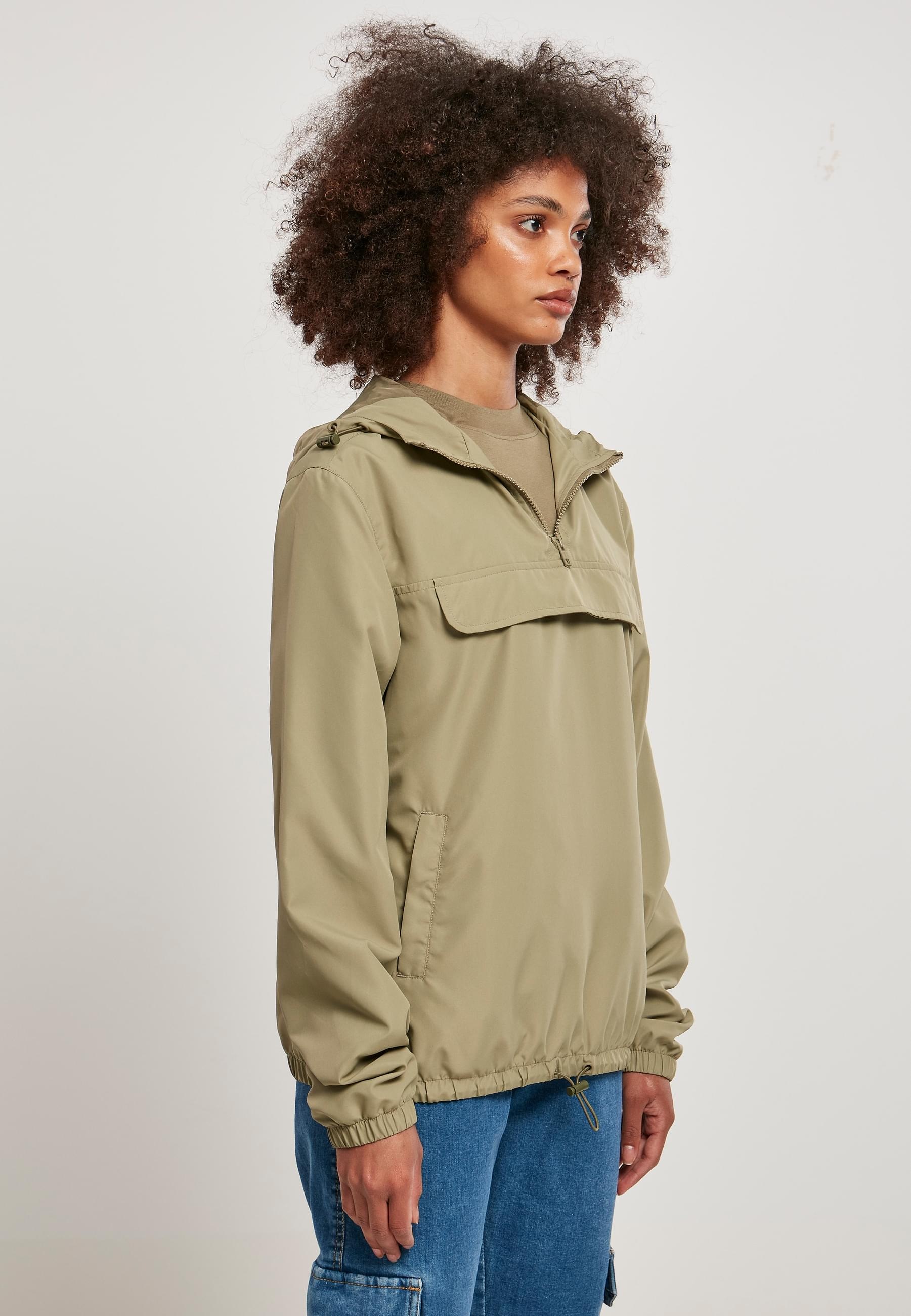 URBAN CLASSICS Allwetterjacke »Urban Classics Damen Ladies Recycled Basic Pull Over Jacket«, (1 St.), mit Kapuze