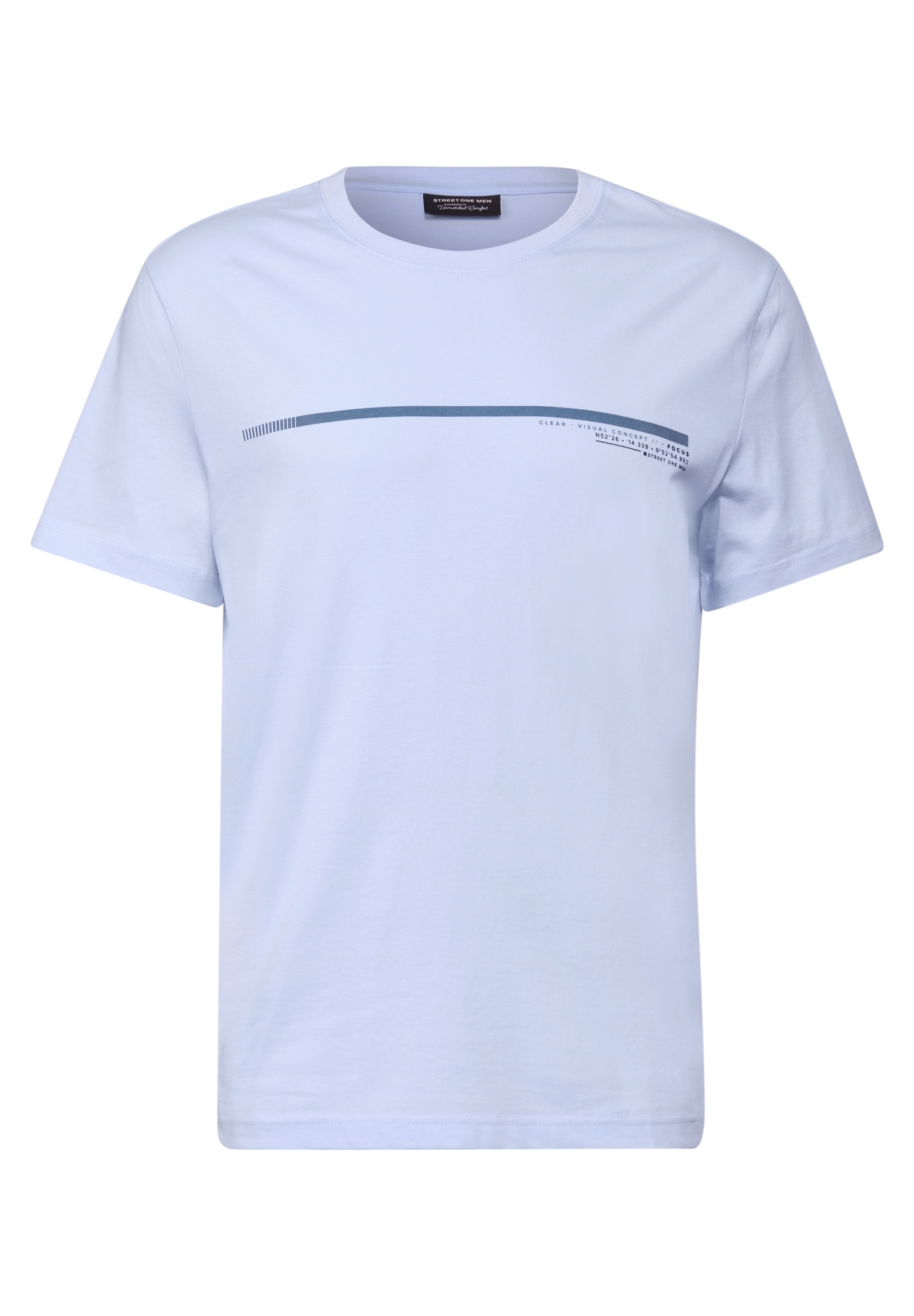 STREET ONE MEN T-Shirt, aus reiner Baumwolle