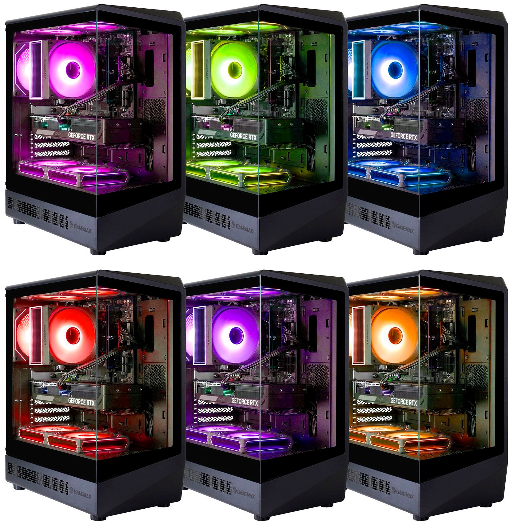 GAMEMAX Gaming-PC-Komplettsystem »MegaDeal VISTA COC AB 2860 AMD Ryzen 7 5700X 32GB 1TB SSD RTX 5060« 27 ″ AMD Ryzen 7 GeForce RTX 5060 32 GB RAM 1.000 GB SSD Windows 11 + MSI PRO MP272L LCD-Monitor, 68,6cm (27")