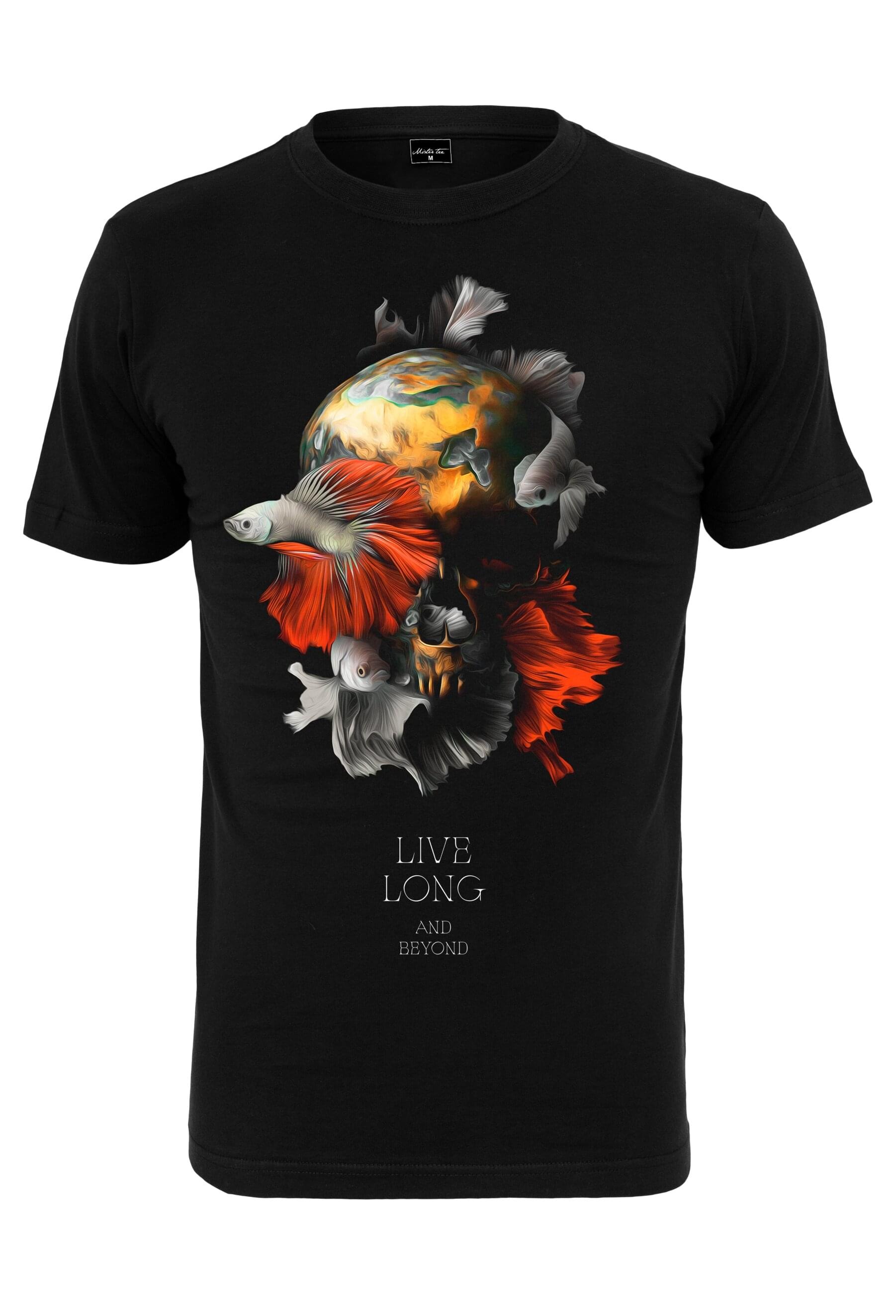 MisterTee T-Shirt "MisterTee Herren Skull Fish Tee", (1 tlg.) günstig online kaufen