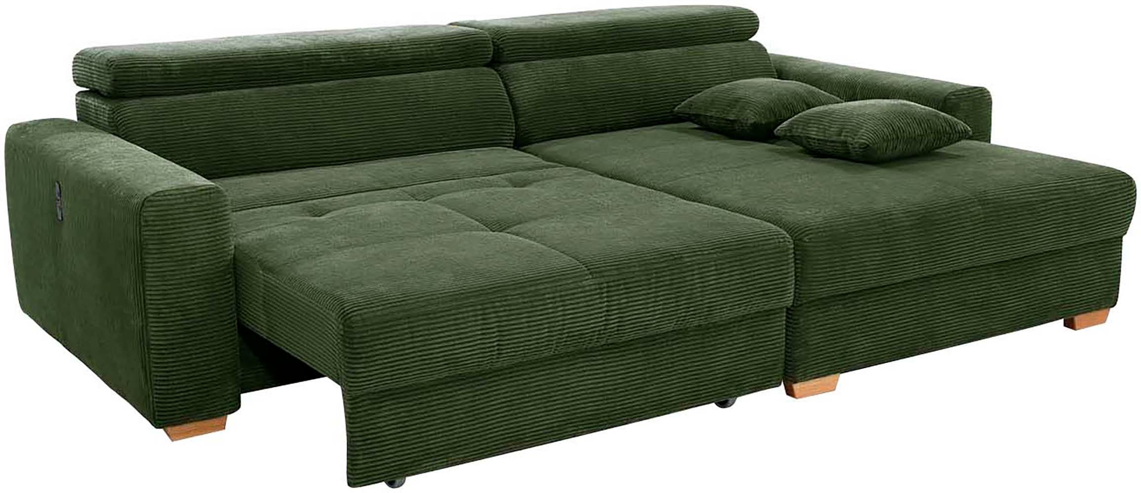 Jockenhöfer Gruppe Ecksofa »Slider, L-Form, 140kg Belastbarkeit«, elektromotorische Sitztiefenverstellung,USB-Ladeports,mit Kopfstützen