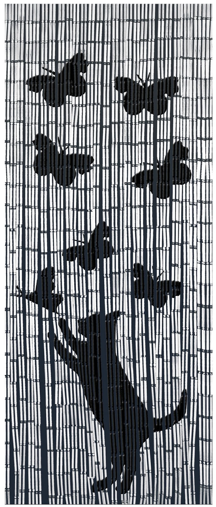 Maximex Türvorhang "Modell Katze und Schmetterling" Hakenaufhängung 1 Stk. günstig online kaufen