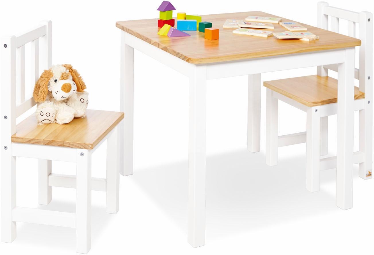 PINOLINO Kinder Kindersitzgruppe "Fenna", weiß, Massivholz, Sitzmöbel-Sets