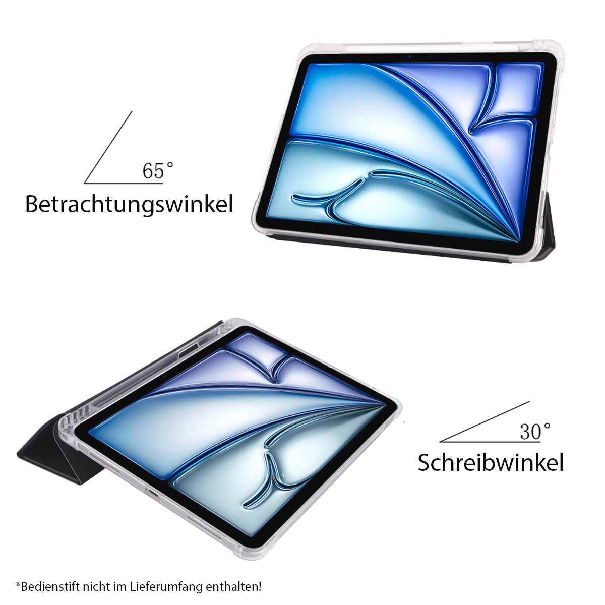PEDEA Tablet-Hülle »Folio Trifold für Apple iPad Air 13 (M2 2024)«, Backcover, Schutzhülle, Tabletschutzhülle, Case, Schutzcase, stoßfest