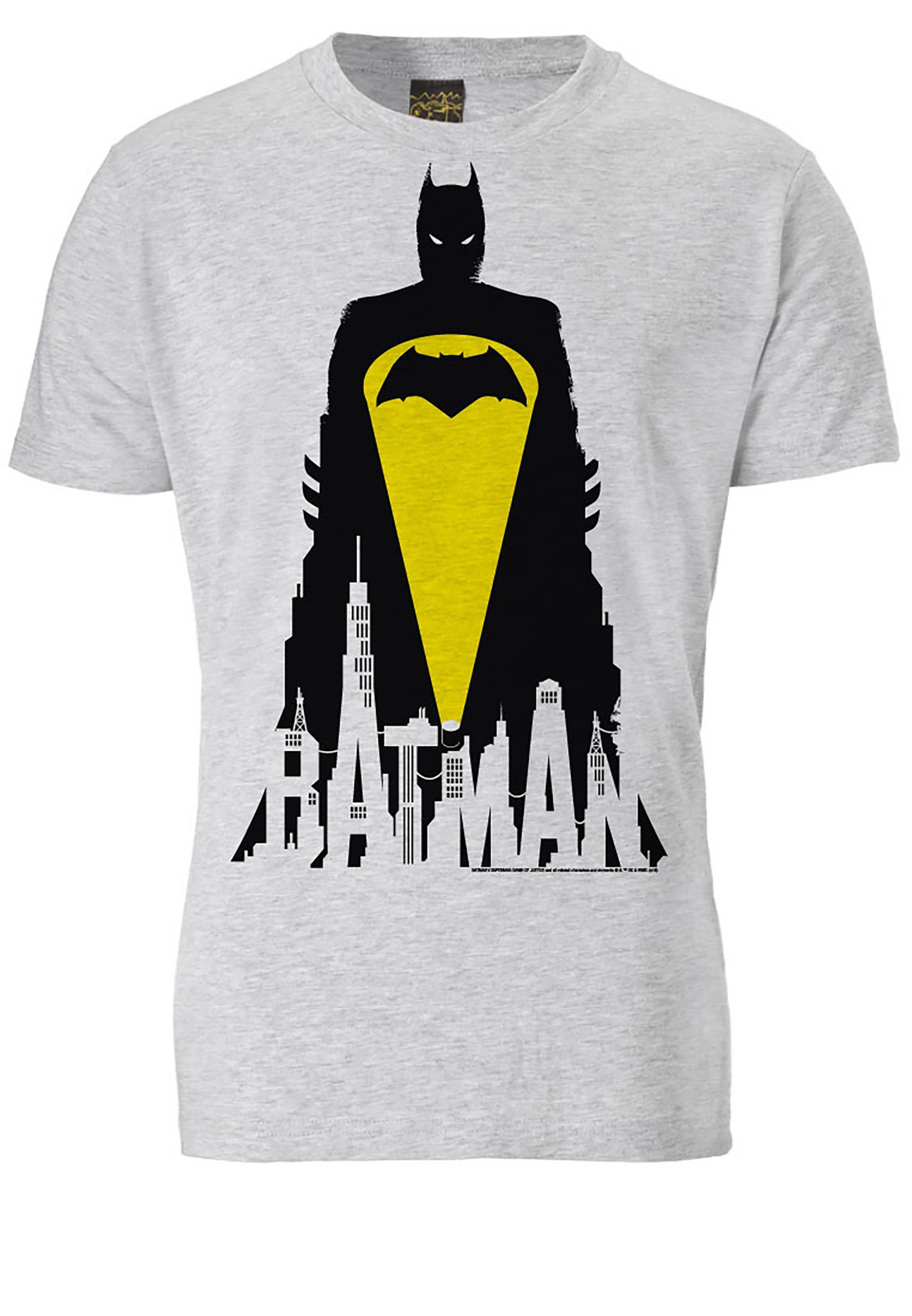 | BAUR - T-Shirt »Batman bestellen mit Skyline«, online Superhelden-Print LOGOSHIRT