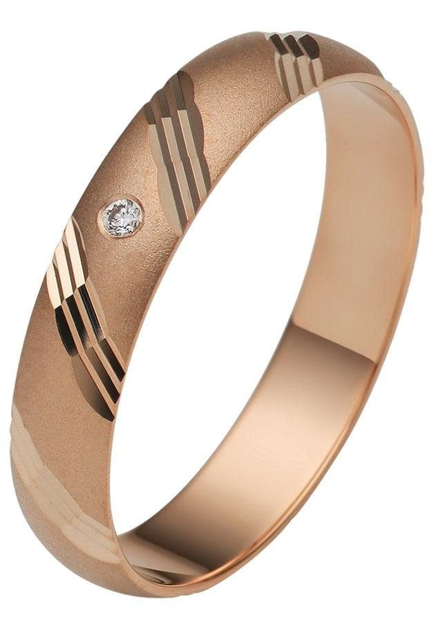 Firetti Trauring »Schmuck Geschenk Gold 375 Hochzeit Ehering "LIEBE"«, Made in Germany, wahlweise mit oder ohne Brillanten