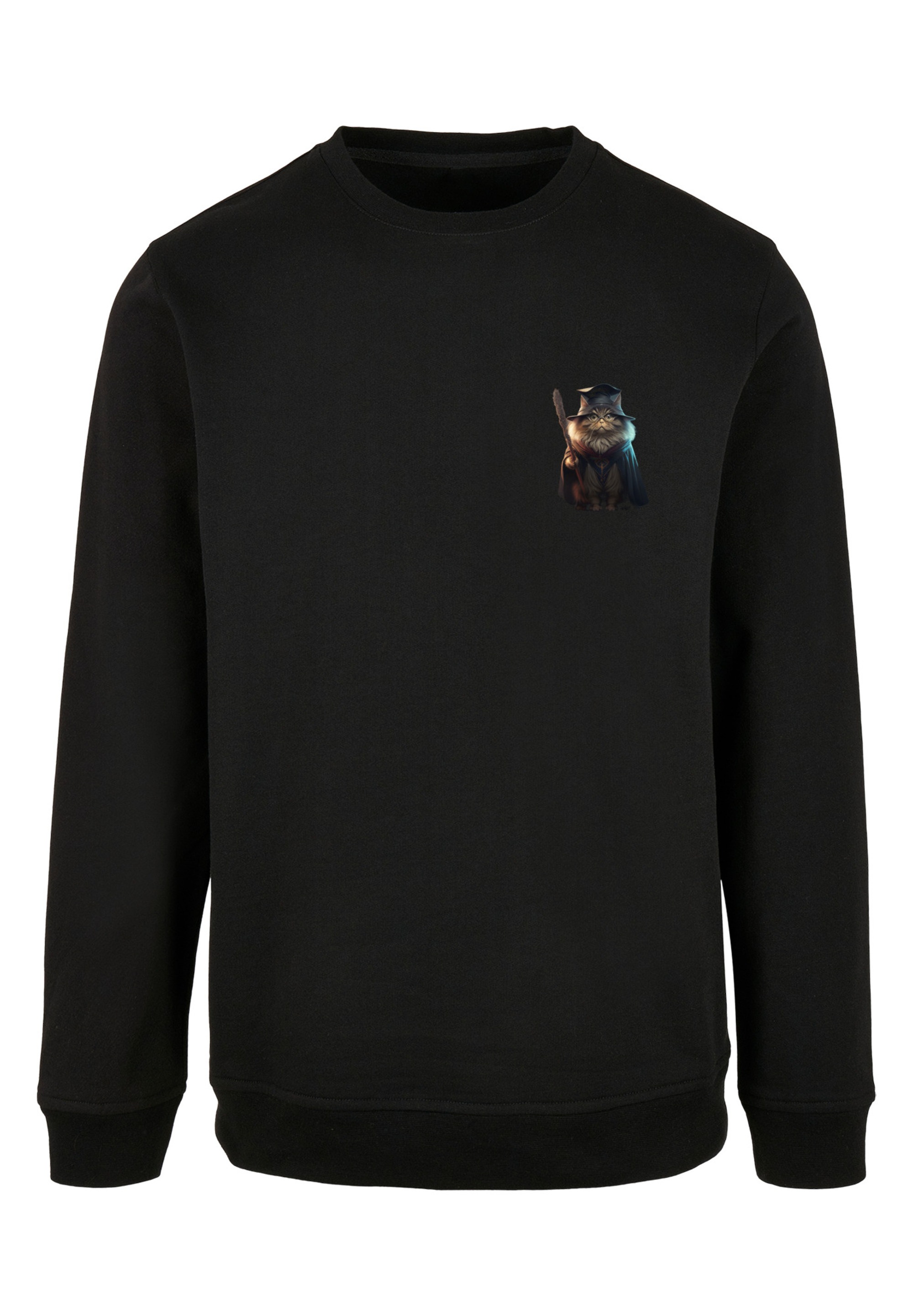 F4NT4STIC Kapuzenpullover »Wizard Cat CREW« Print