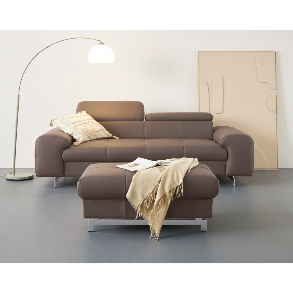 COTTA 3-Sitzer »Chef«, 3-Sitzer mit eleganter Steppung, Bodenfreiheit 12,5 cm