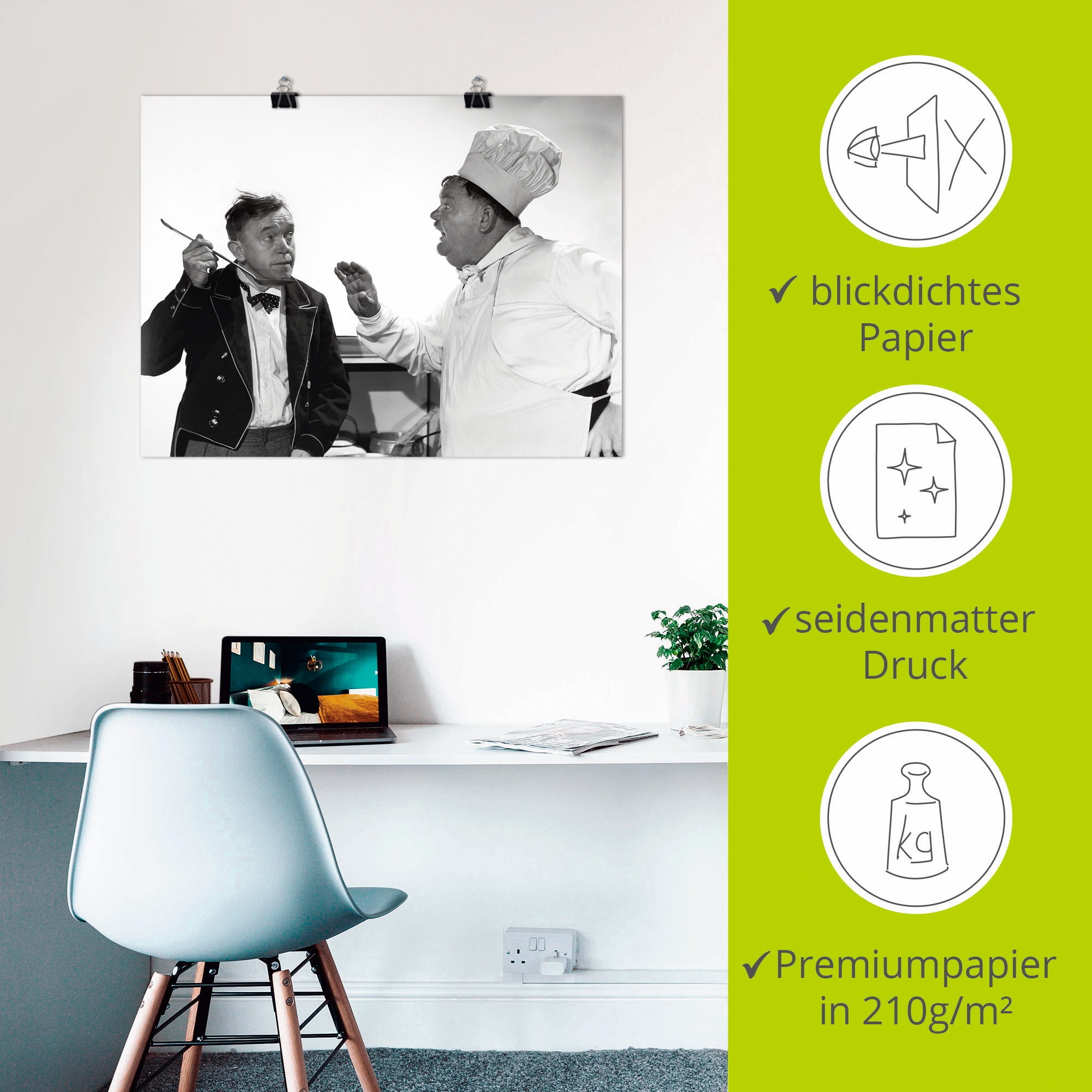 Artland Wandbild »Die Leibköche seiner Majestät, 1944« Stars 1 Stk. tlg. als Leinwandbild, Poster in verschied. Größen