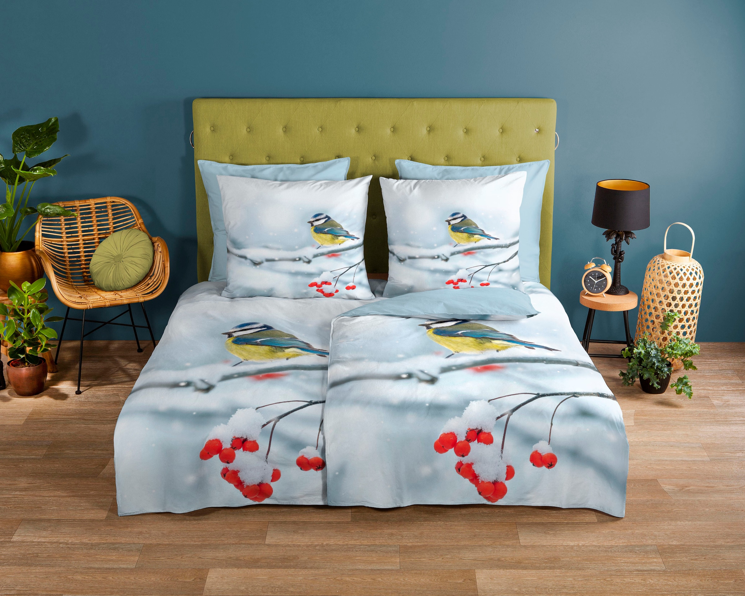 good morning Wendebettwäsche "Crisp" 2 Stk. tlg. 100% Baumwolle, 135x200, R günstig online kaufen