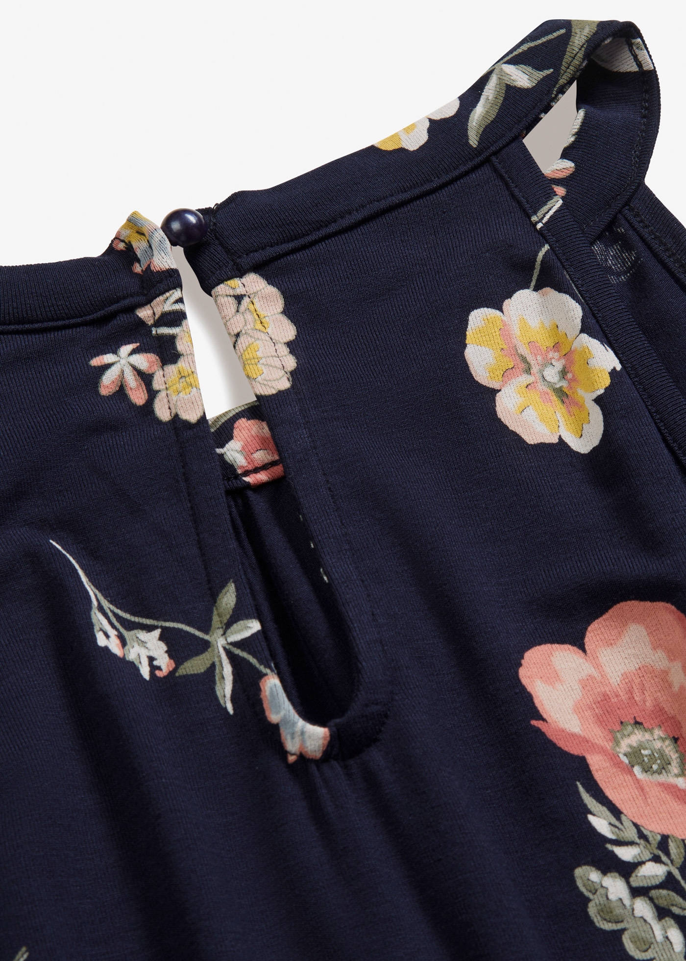 bonprix Shirttop »Top aus Viskose-Mix« bequem, amerikanischer Ausschnitt mit Knopfverschluss im Rücken