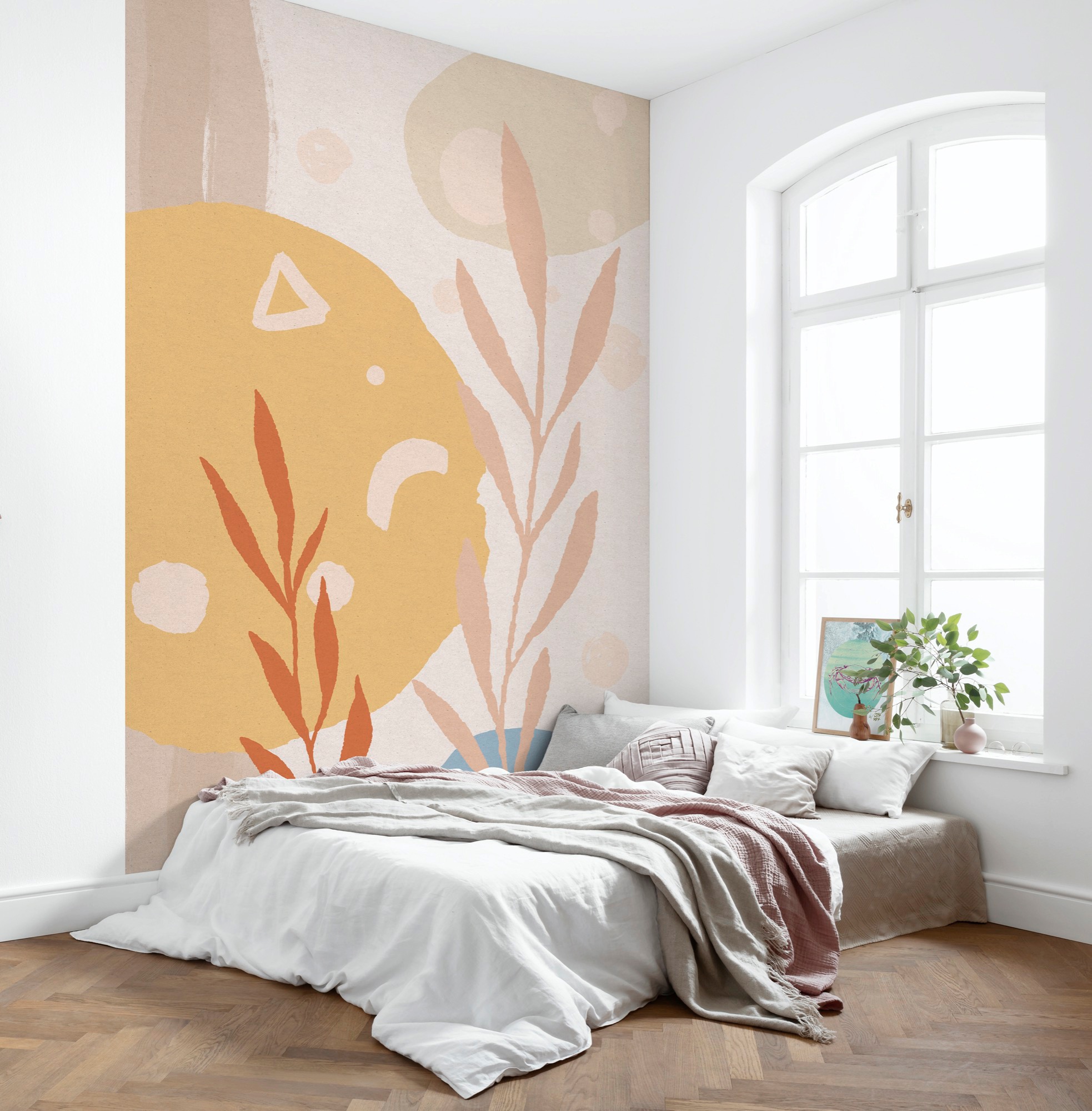 Komar Vliestapete "Digitaldruck Vlies - Bohemia Scandi - Größe 200 x 280 cm" bedruckt glatt Wohnzimmer, Schlafzimmer