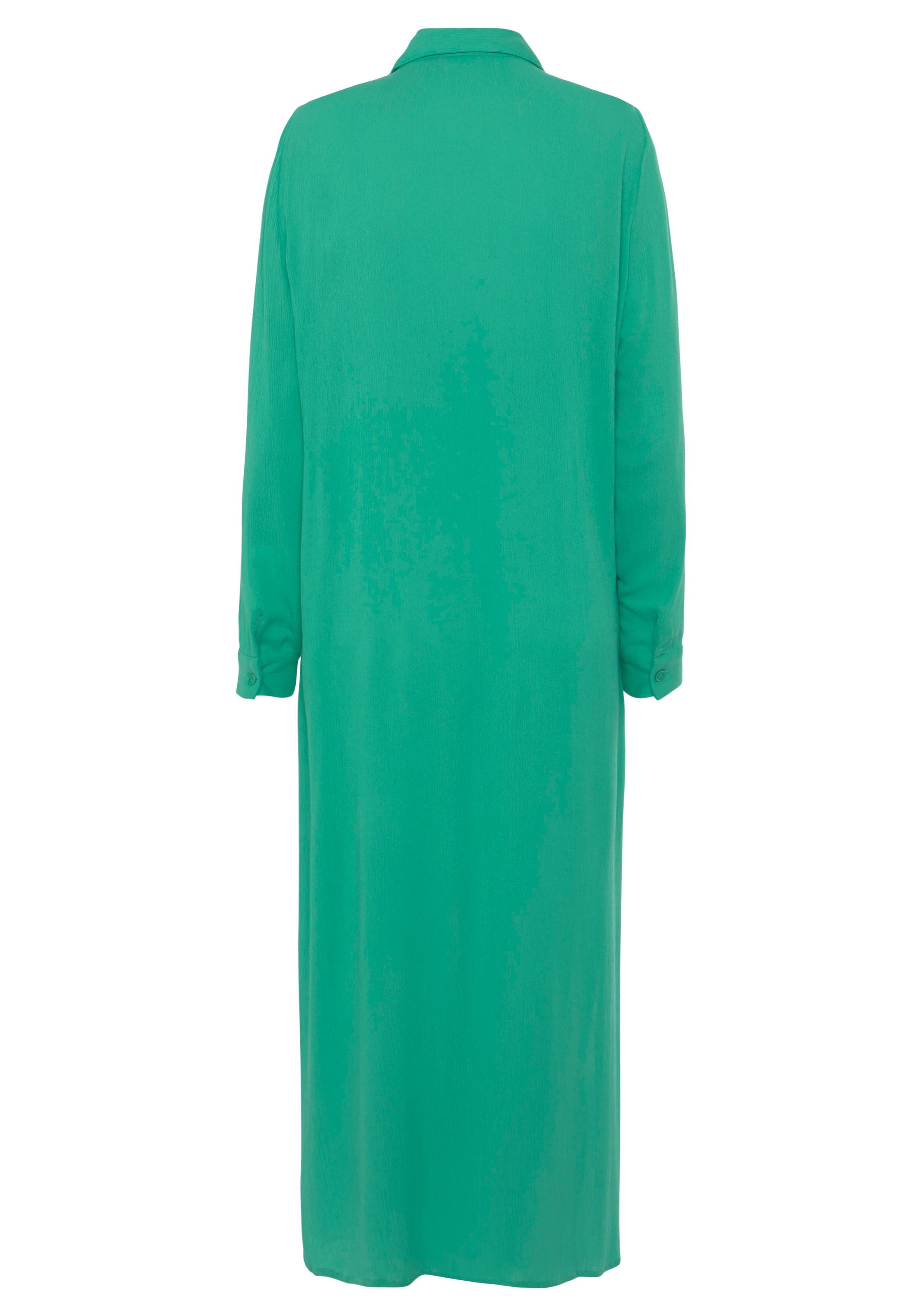 Thumbnail - LASCANA Hemdblusenkleid "Cover-Up", Cover-Up, gekreppte Viskose, Maxikleid mit Schlitz, Knopfleiste vorne