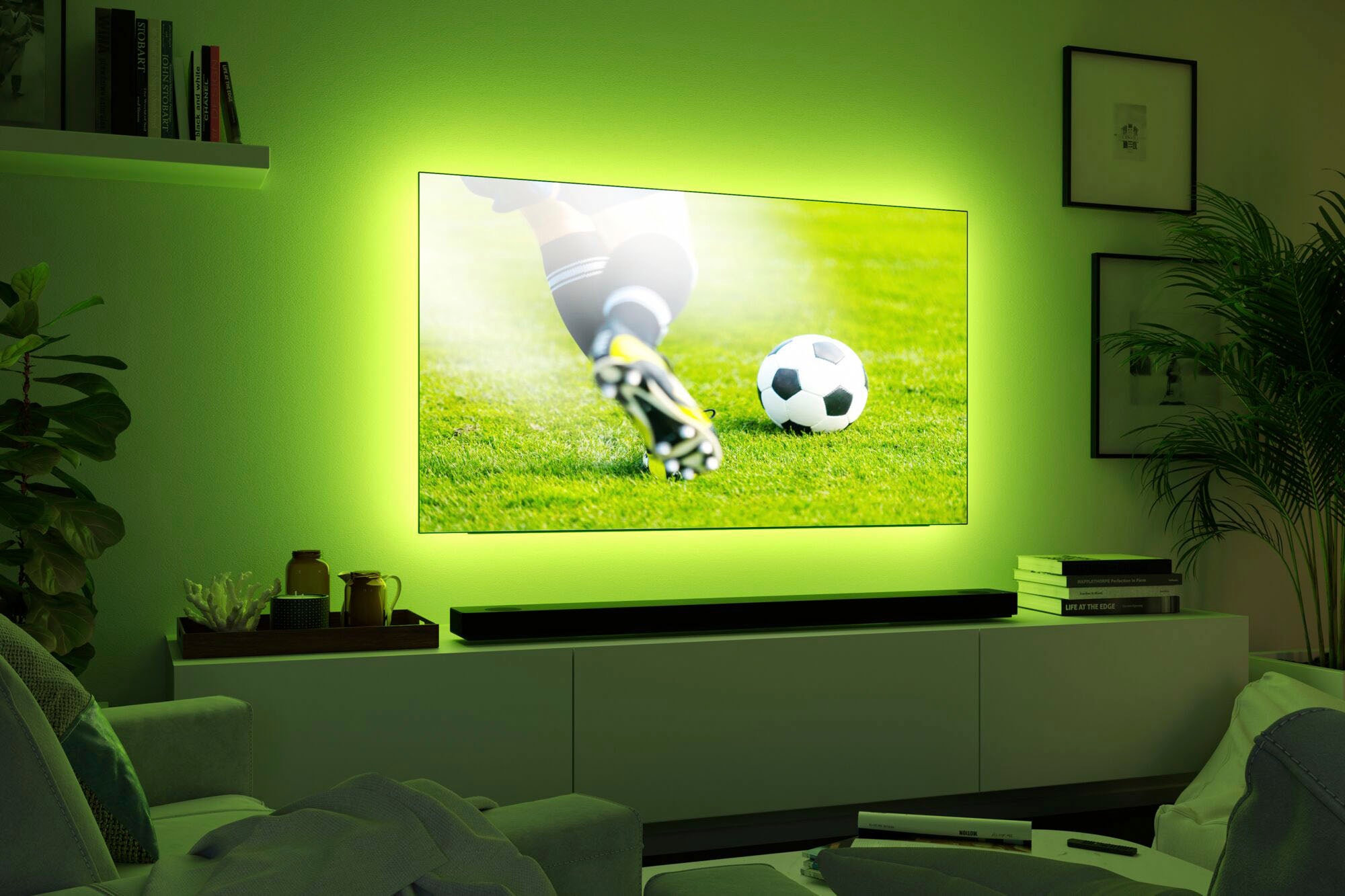 Paulmann LED-Streifen »MaxLED 250 TV Comfort Basisset 55 Zoll 3,6m Dynamic  RGB 20,5W 277lm/m«, 1 St.-flammig, Basisset kaufen | BAUR