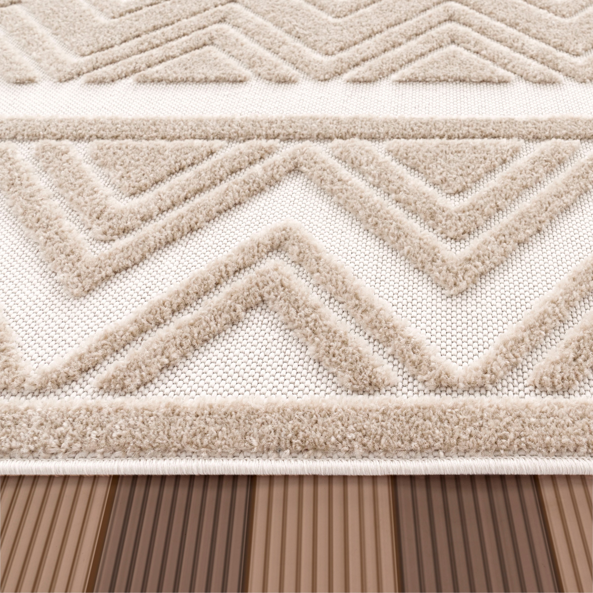 Paco Home Teppich »Stilo 869«, rechteckig, Hoch-Tief Effekt, Rauten, auch  als Läufer, In- und Outdoor geeignet auf Rechnung | BAUR