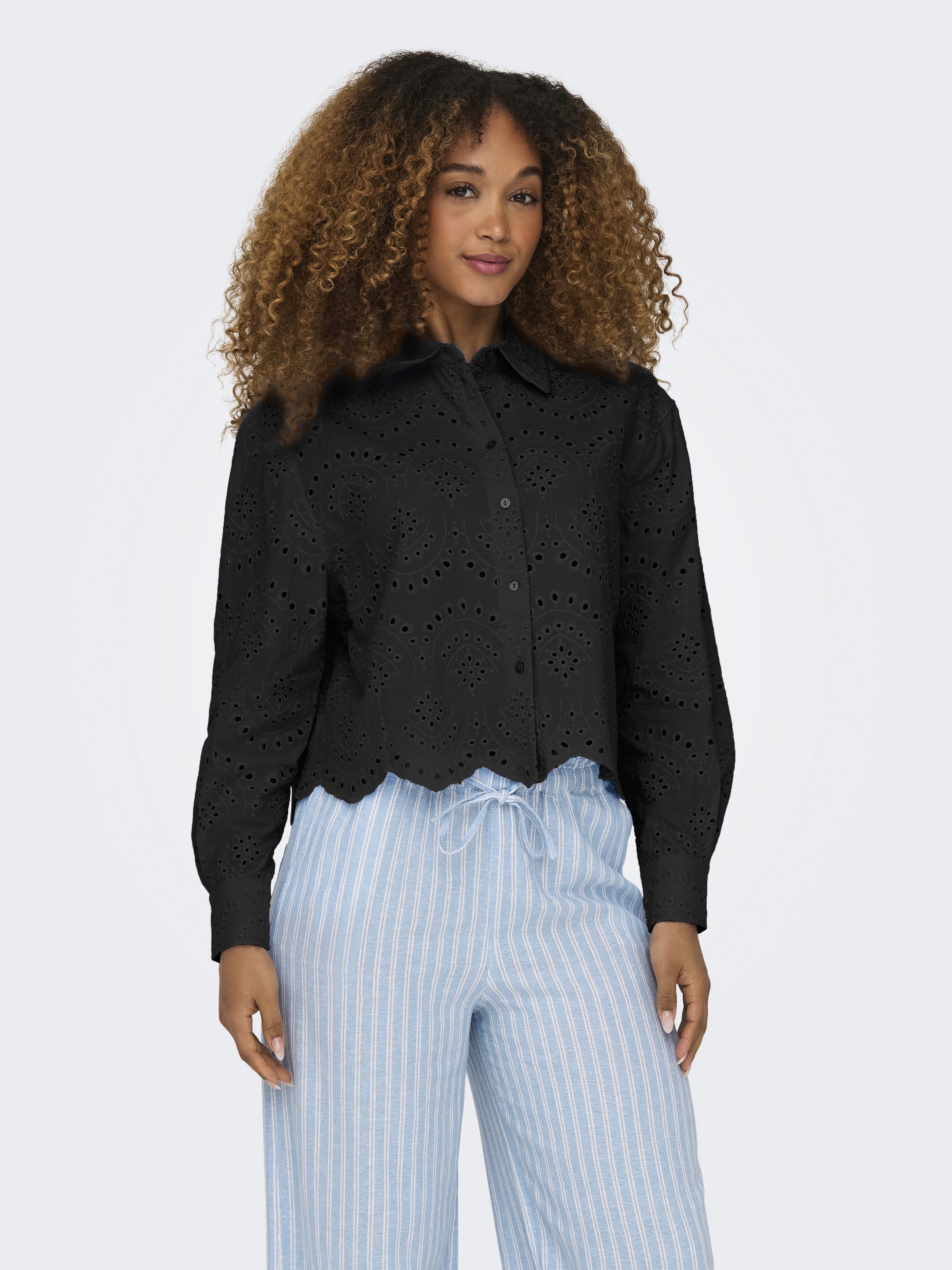 ONLY Langarmbluse »ONLVALAIS L/S SHIRT WVN NOOS«