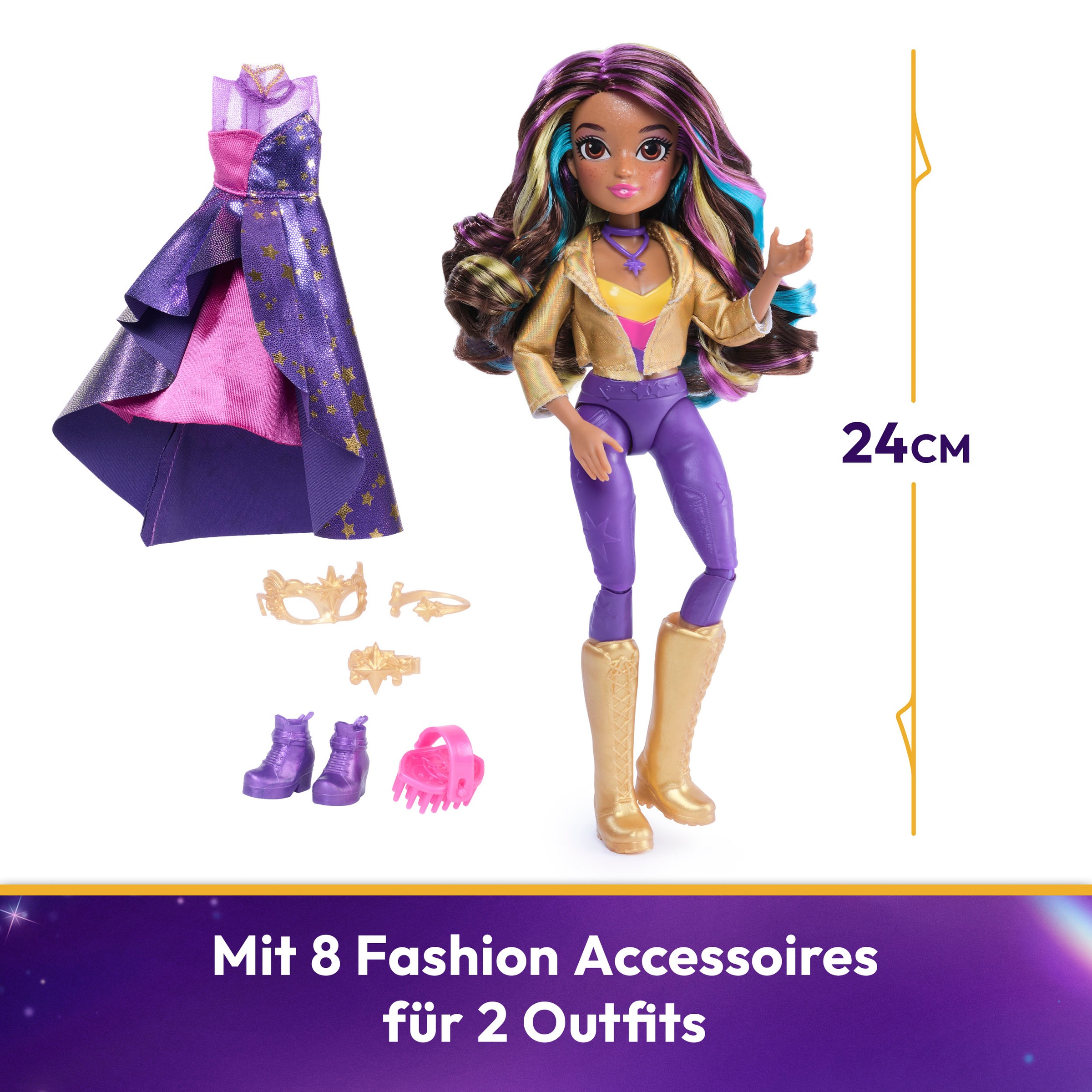 Spin Master Anziehpuppe »Unicorn Academy - Deluxe Fashion Doll - Sophia Masquerade«