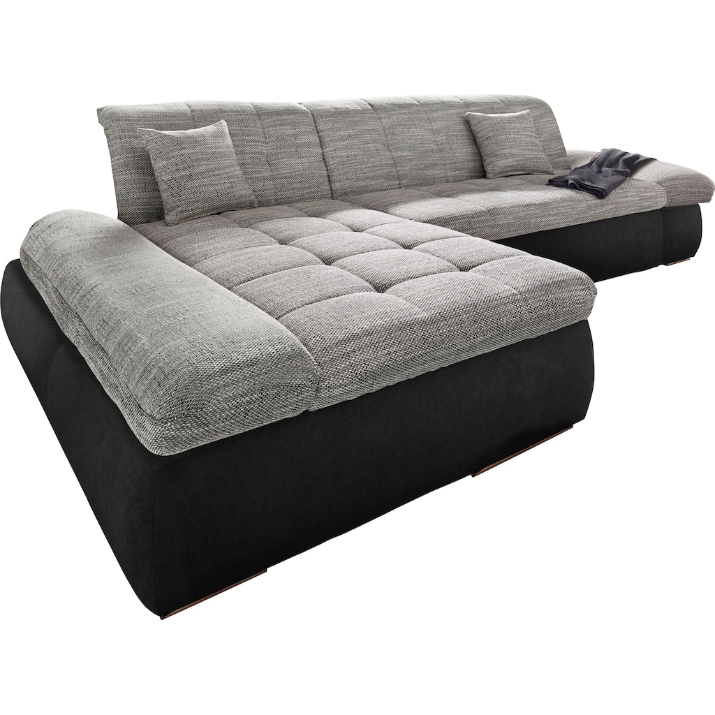 DOMO collection Ecksofa »PB Moric wahlweise mit Bettfunktion + Armteilverstellung, L-Form«