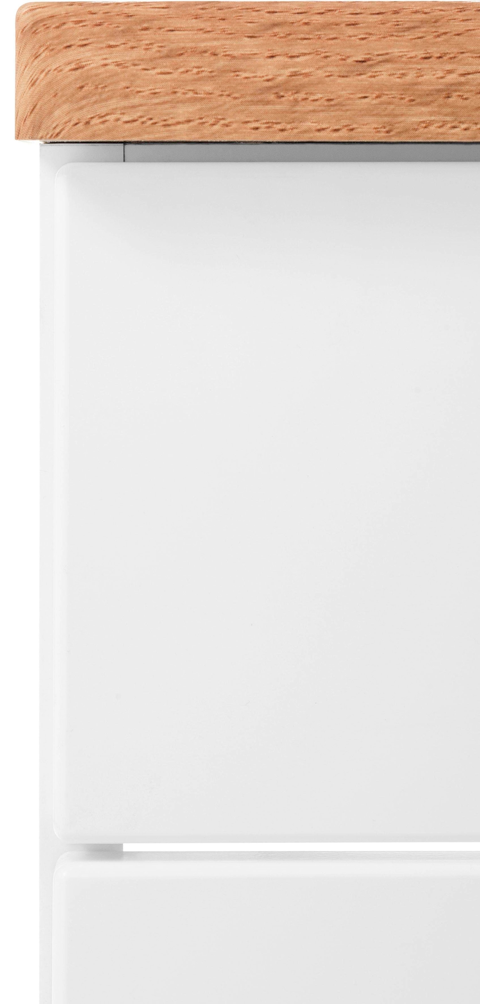 welltime Waschbeckenunterschrank »Davos«, Badmöbel, Waschtisch inkl. Waschbecken, Breite 90 cm