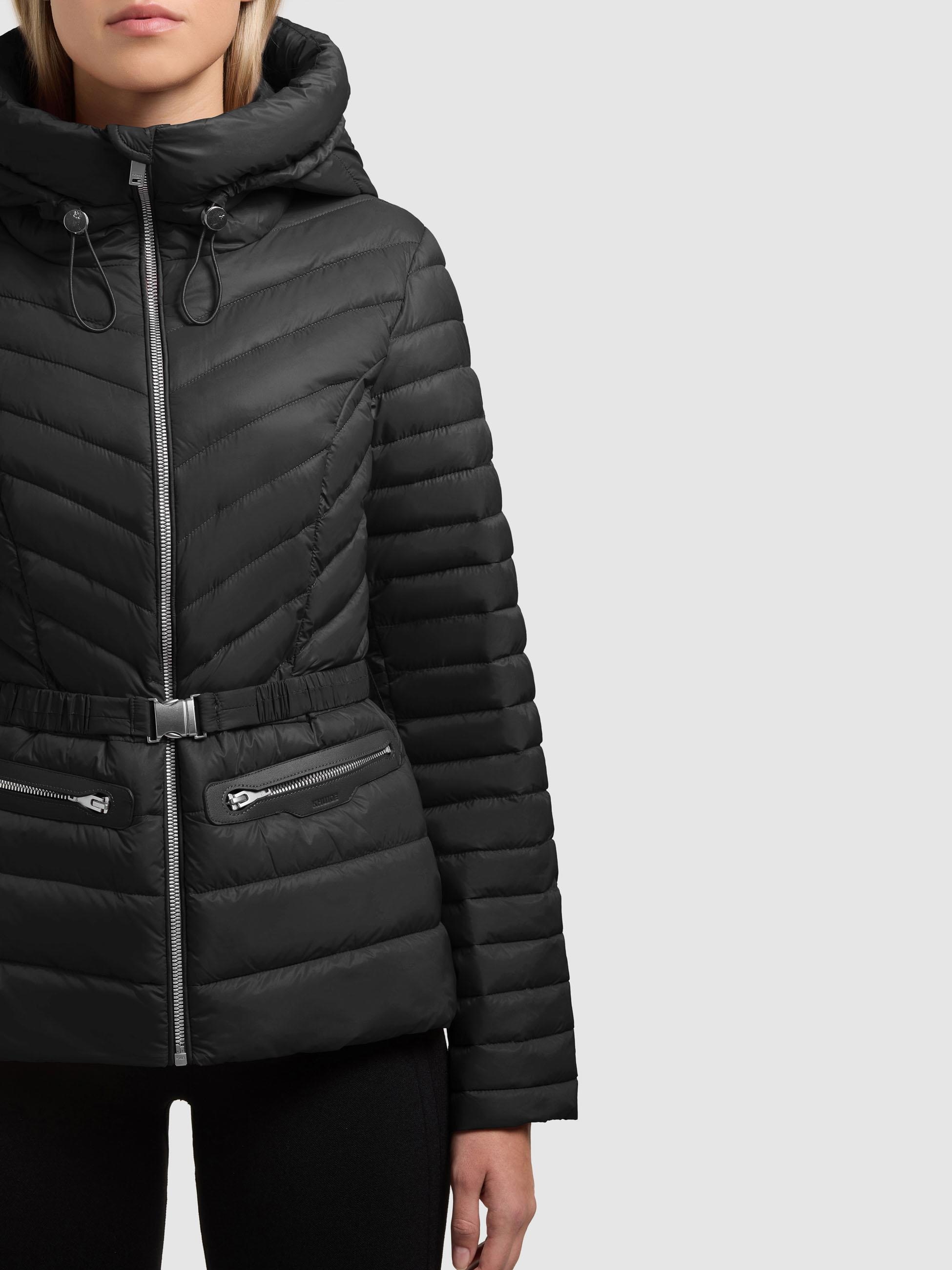 khujo Outdoorjacke »Lorella« mit Kapuze Übergangsjacke mit Kapuze und Taillengürtel