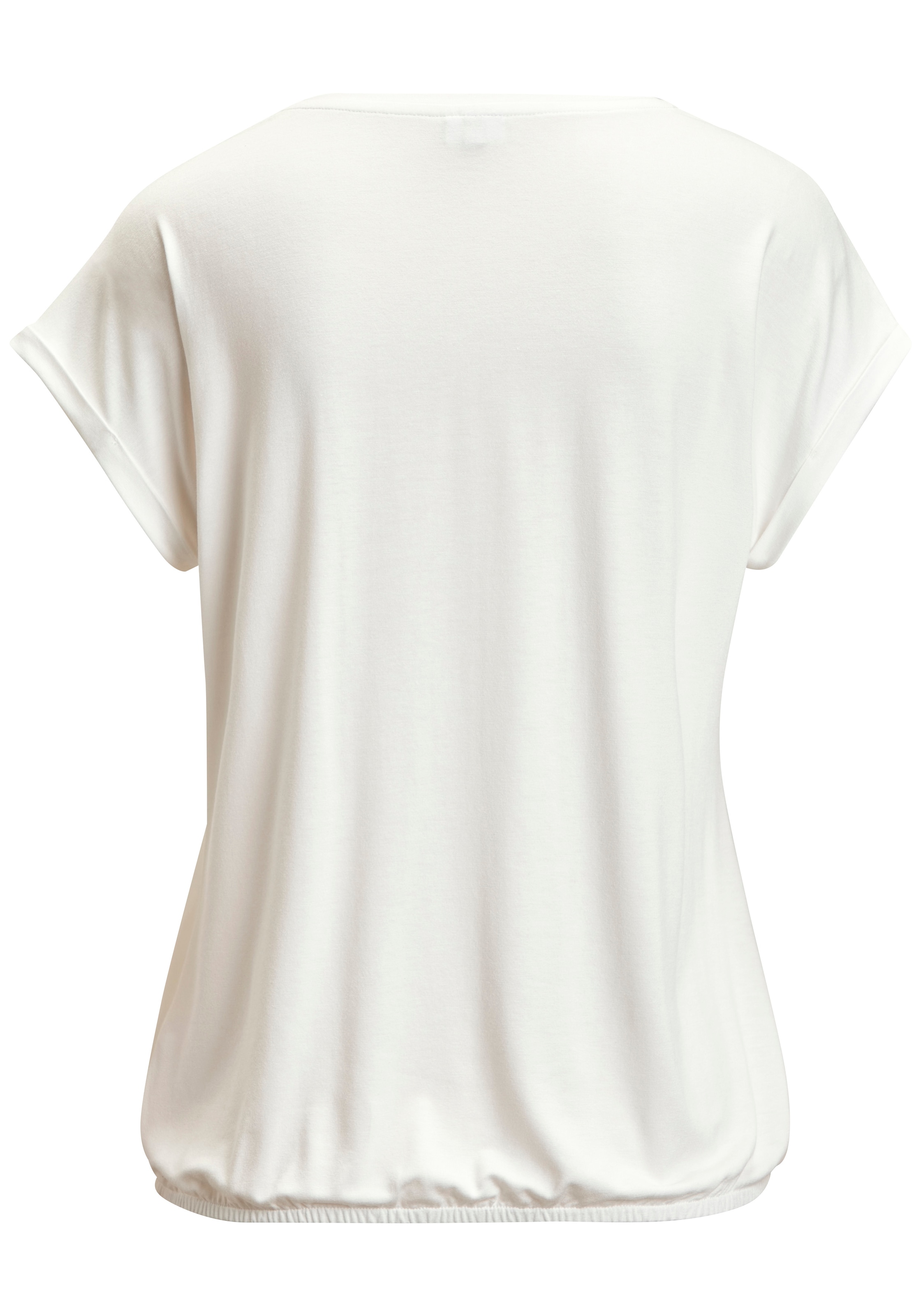 Vivance Kurzarmshirt »mit floralem Print« aus luftigem Viskose-Stretch