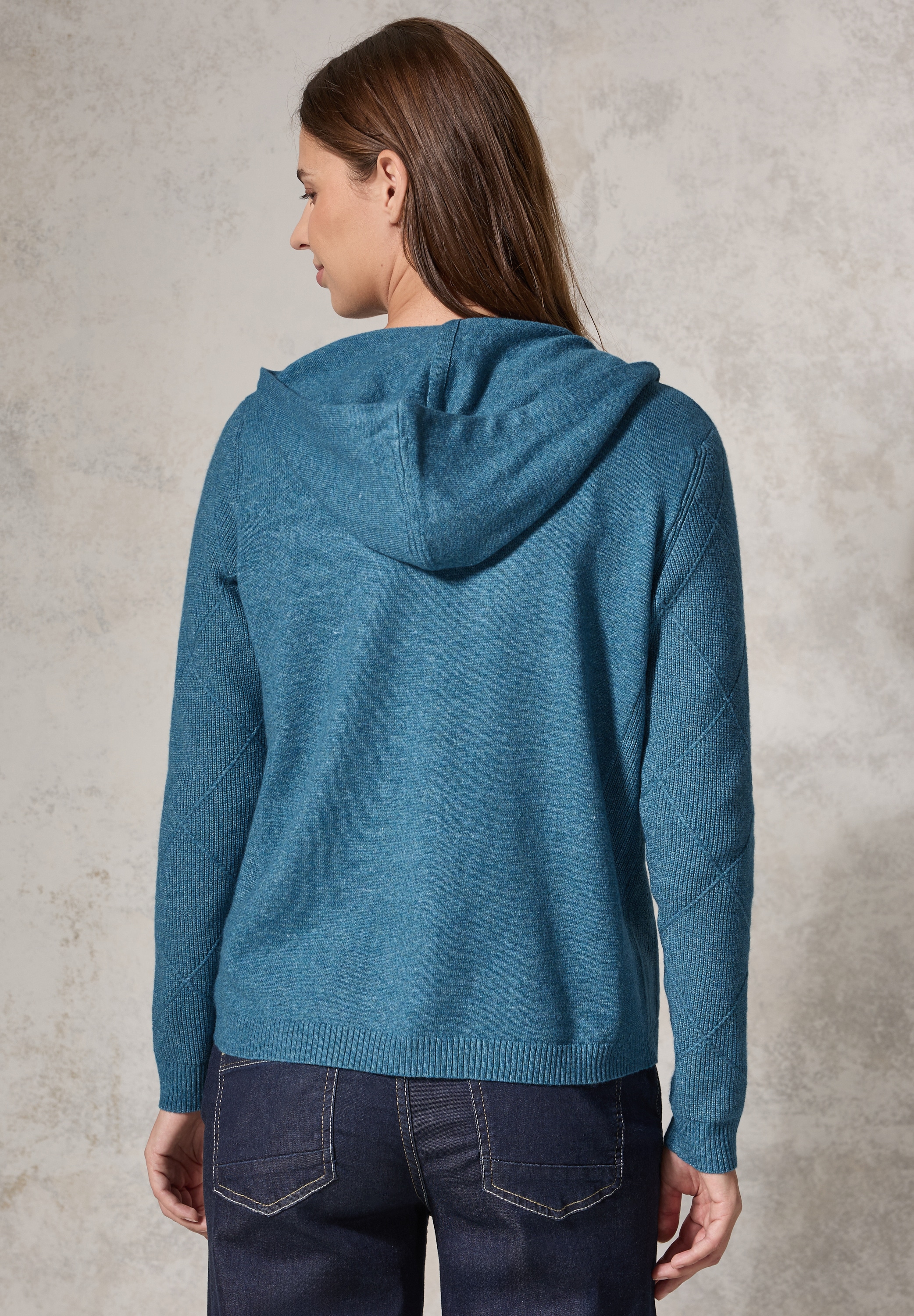Cecil Cardigan, mit Materialmix