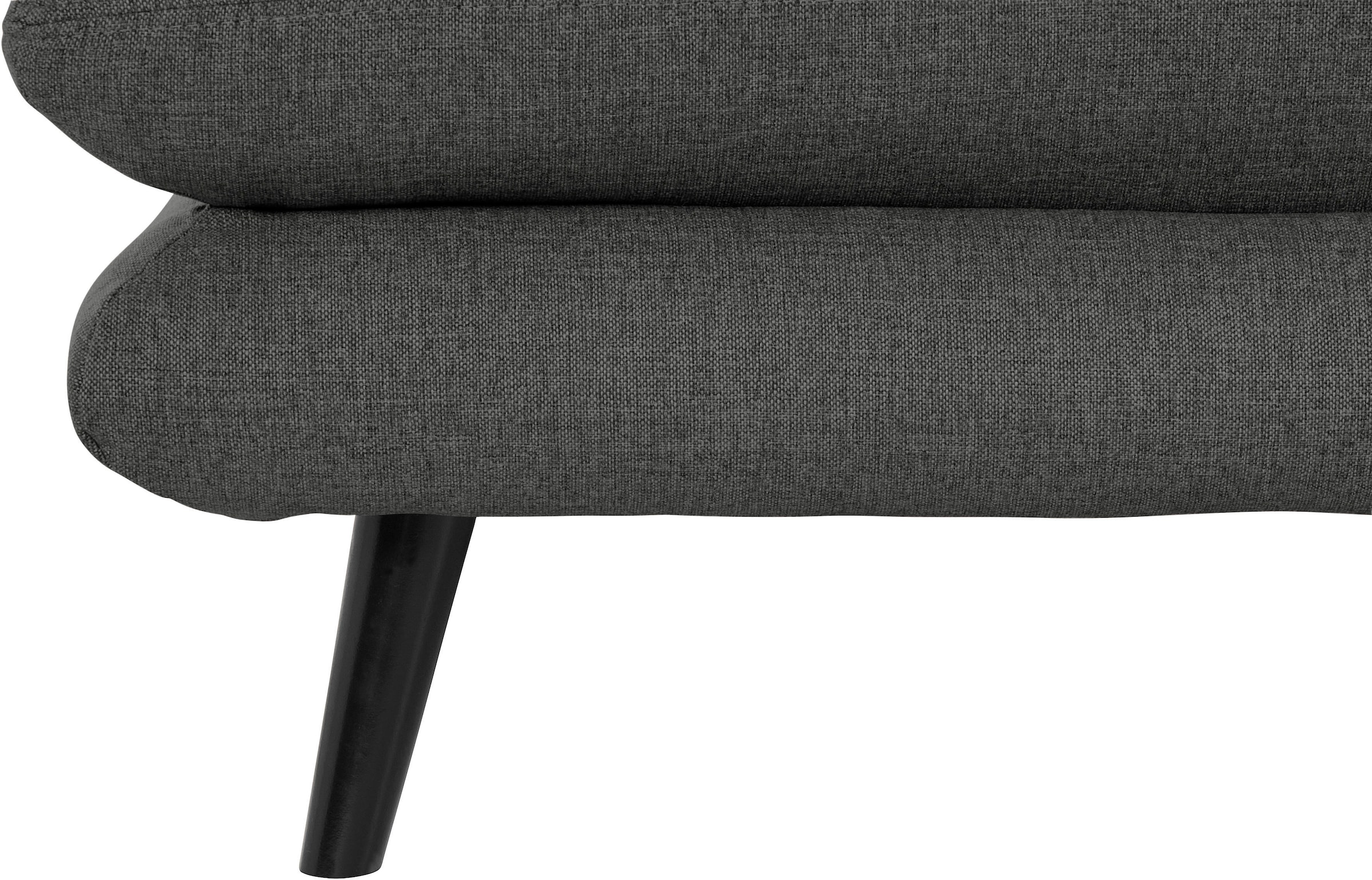 Home affaire Ecksofa »Lazio modern und bequem, schmale Armlehnen, tolle Detailverarbeitung« zwei verschiedene Fußfarben wählbar
