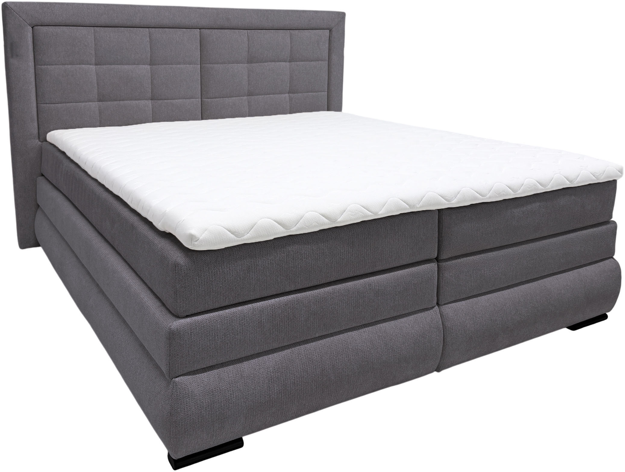 OTTO home "MIVVA mit Bettkasten, mit Taschenfederkernmatratze H3, H3/H4 mix, H4" mit Kaltschaum- oder Visco-Topper (bei H4), Komfortliegehöhe 67cm