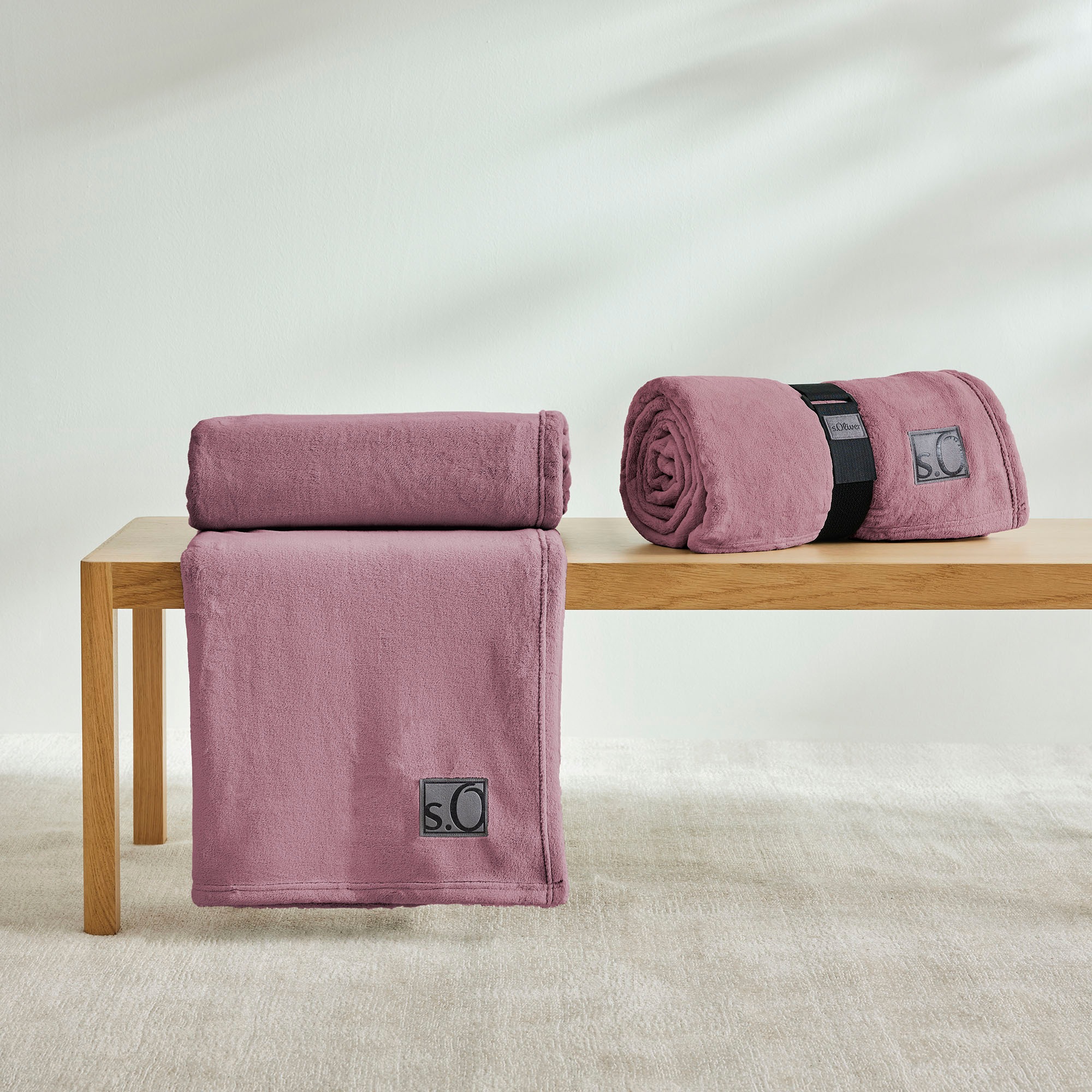 s.Oliver Wohndecke "s.Oliver Decke Kuschelsoft" 150 x 200 cm, in bunten Farben, weich, 330g/m²