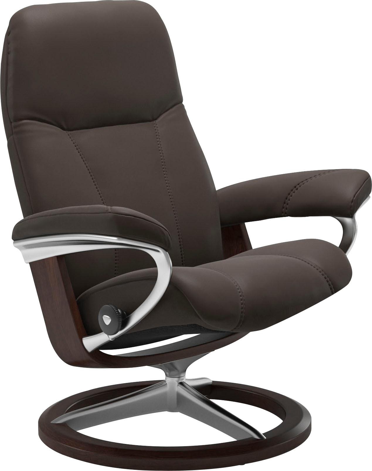 Stressless Relaxsessel "Consul" mit Signature Base, Größe M, Gestell Braun