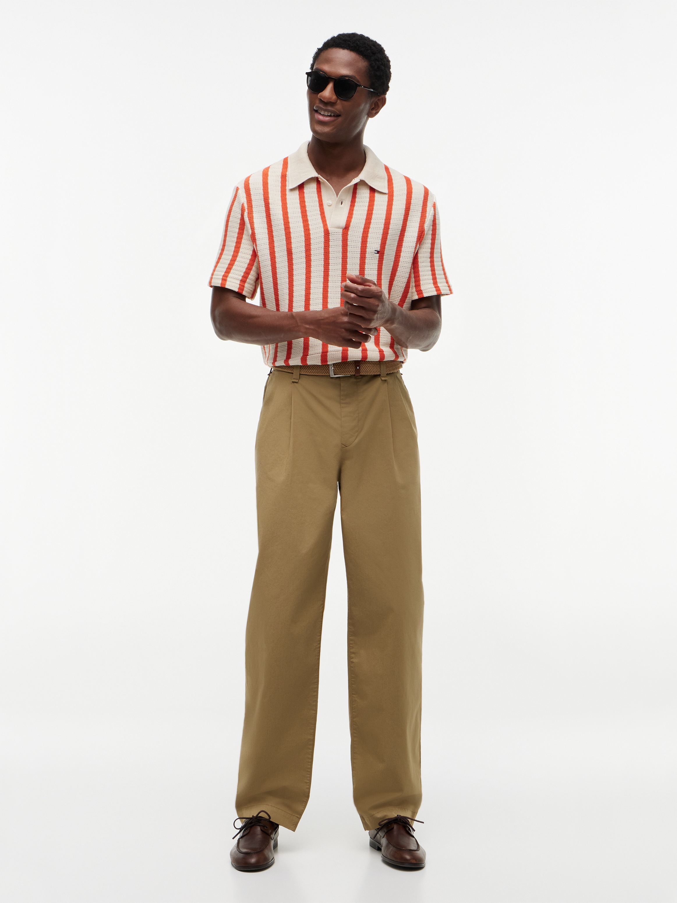 Tommy Hilfiger Poloshirt »OPEN KNIT RELAXED FIT POLO« aus Lochstrick, relaxed