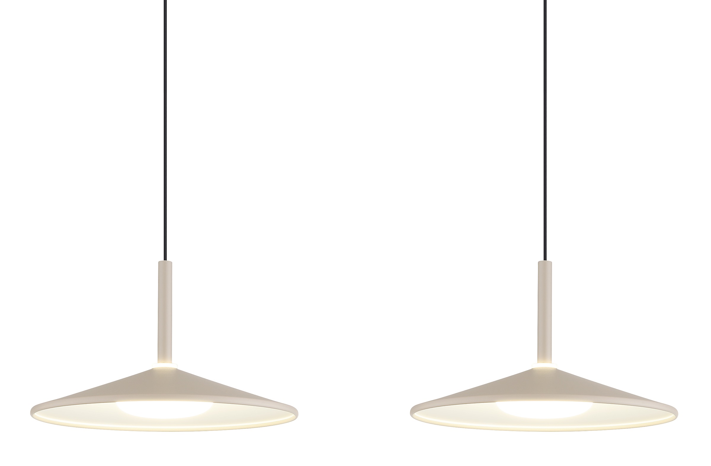 GLOBO LIGHTING Hängeleuchte »LAMPONE« LED-Modul 1 Stk. Warmweiß Hängeleuchte Sand, Opal, Soft-Lift, höhenverstellbar, LED 24W