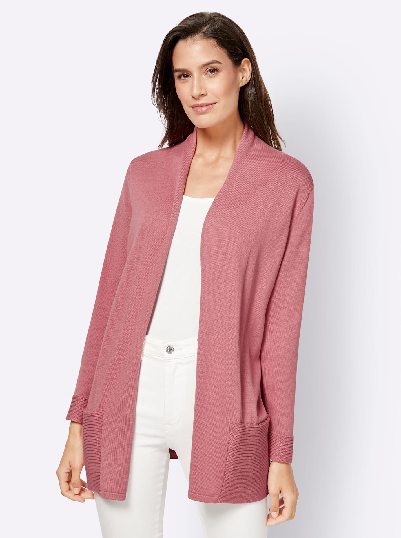 Casual Looks Longstrickjacke