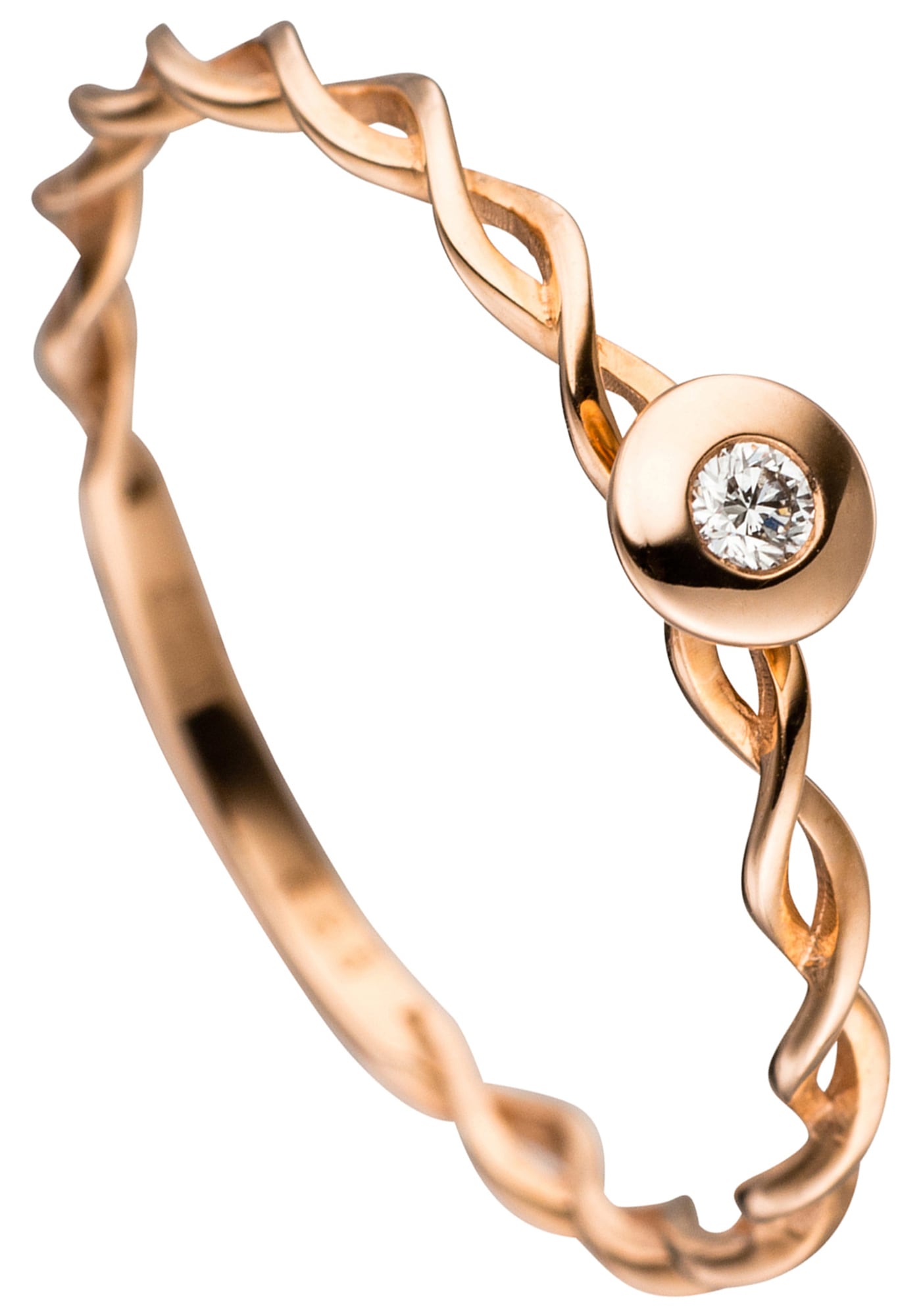 JOBO Diamantring »Ring mit Diamant«, 585 Roségold