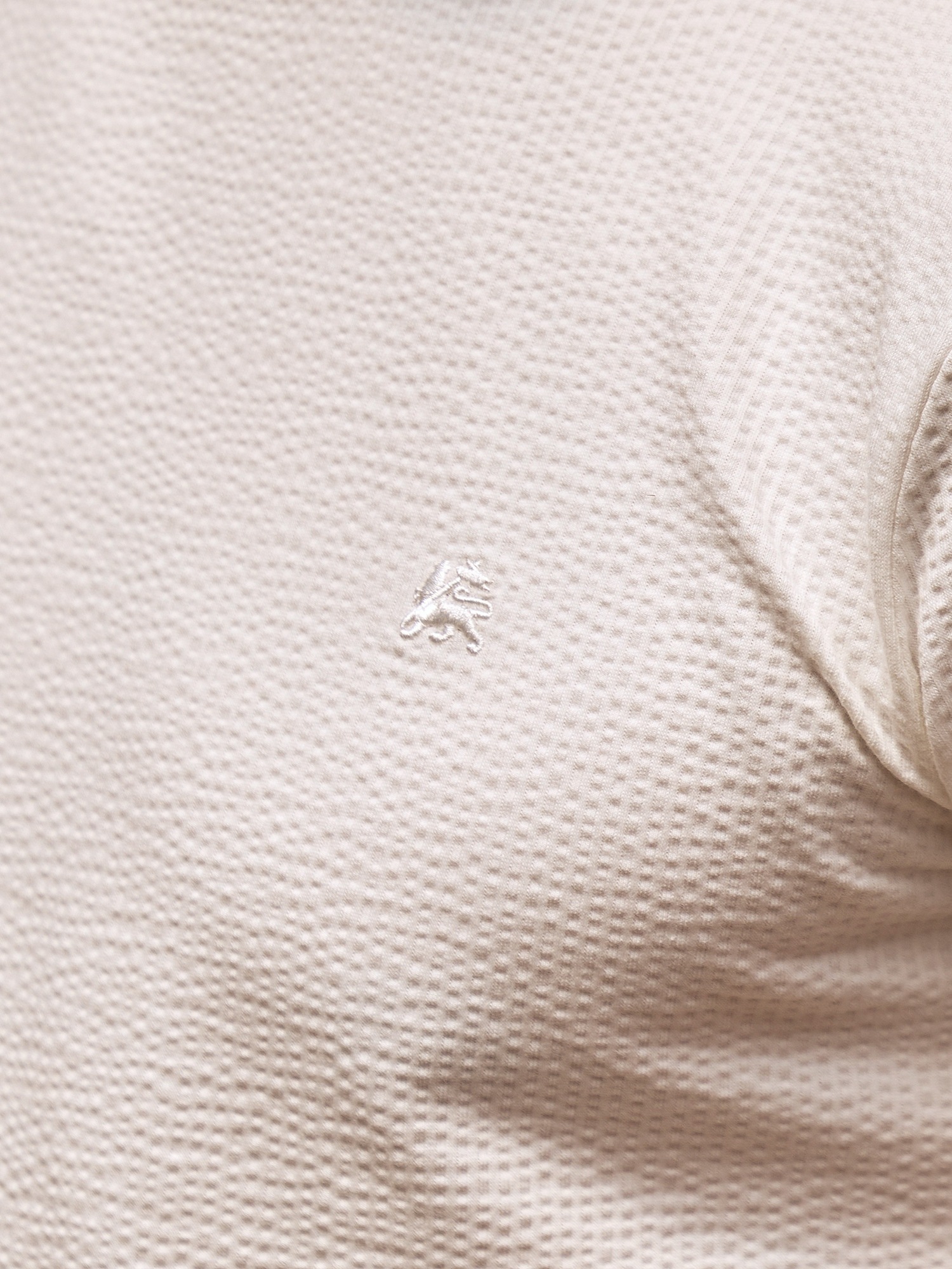 LERROS T-Shirt »T-Shirt in softer Seersucker-Qualität mit bequemem O-Neck«