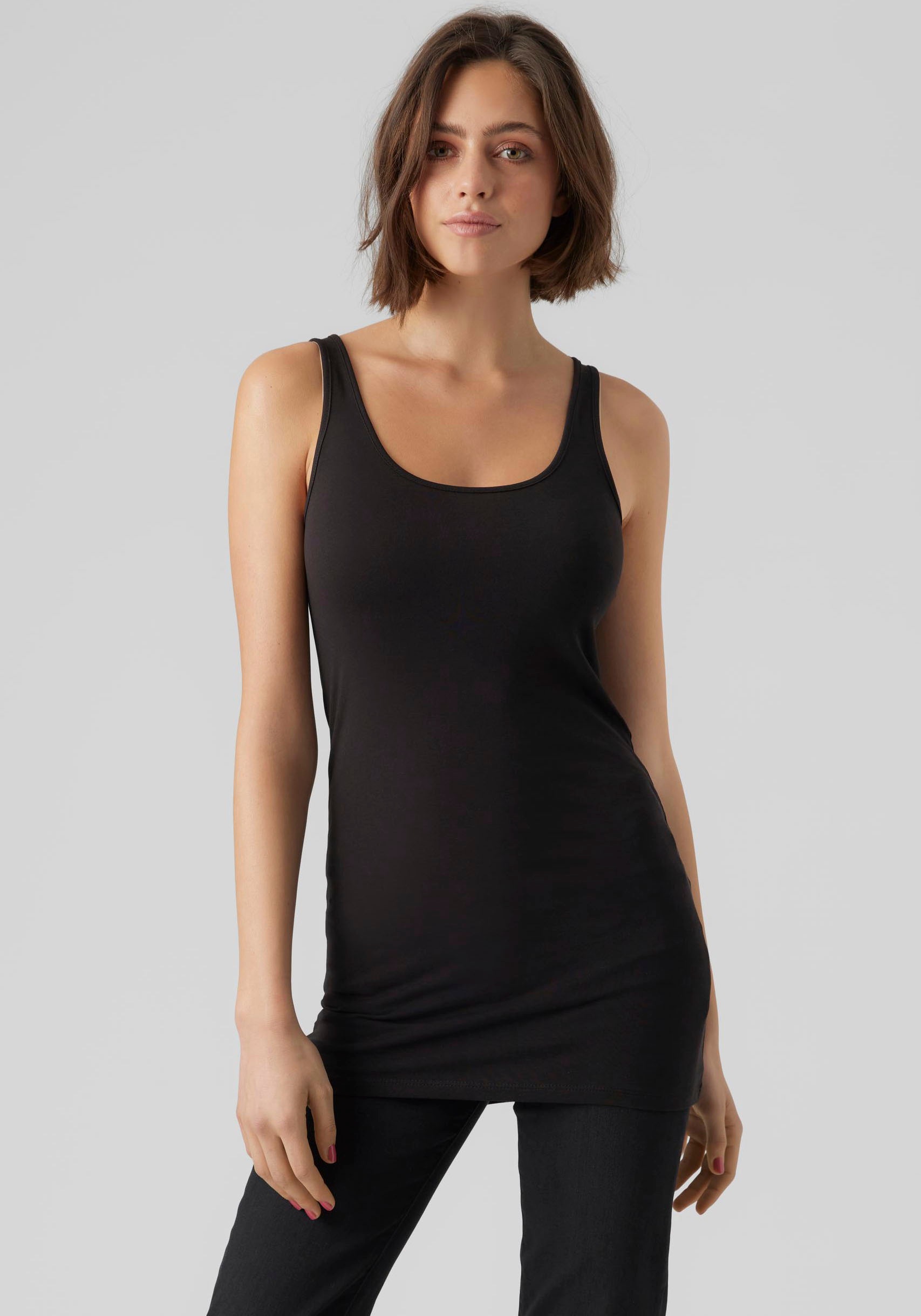 Vero Moda Tanktop "VMMAXI MY SOFT LONG TANK TOP 2-PACK" Packung, 2 Stk. tlg günstig online kaufen