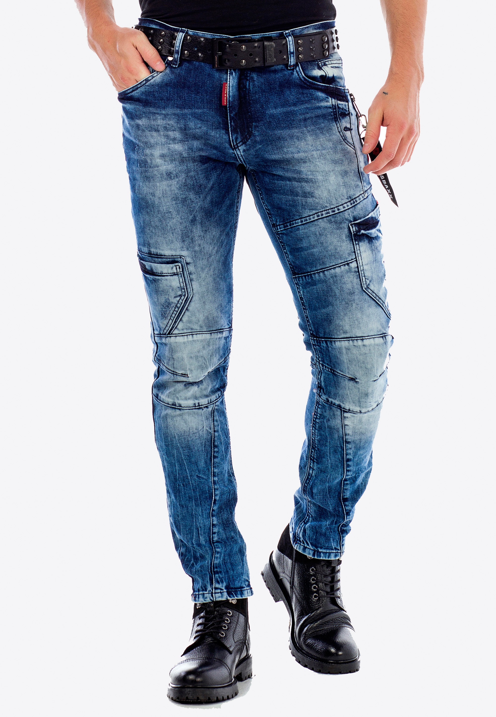 Cipo & Baxx Bequeme Jeans, in verwaschener Optik n Straight Fit