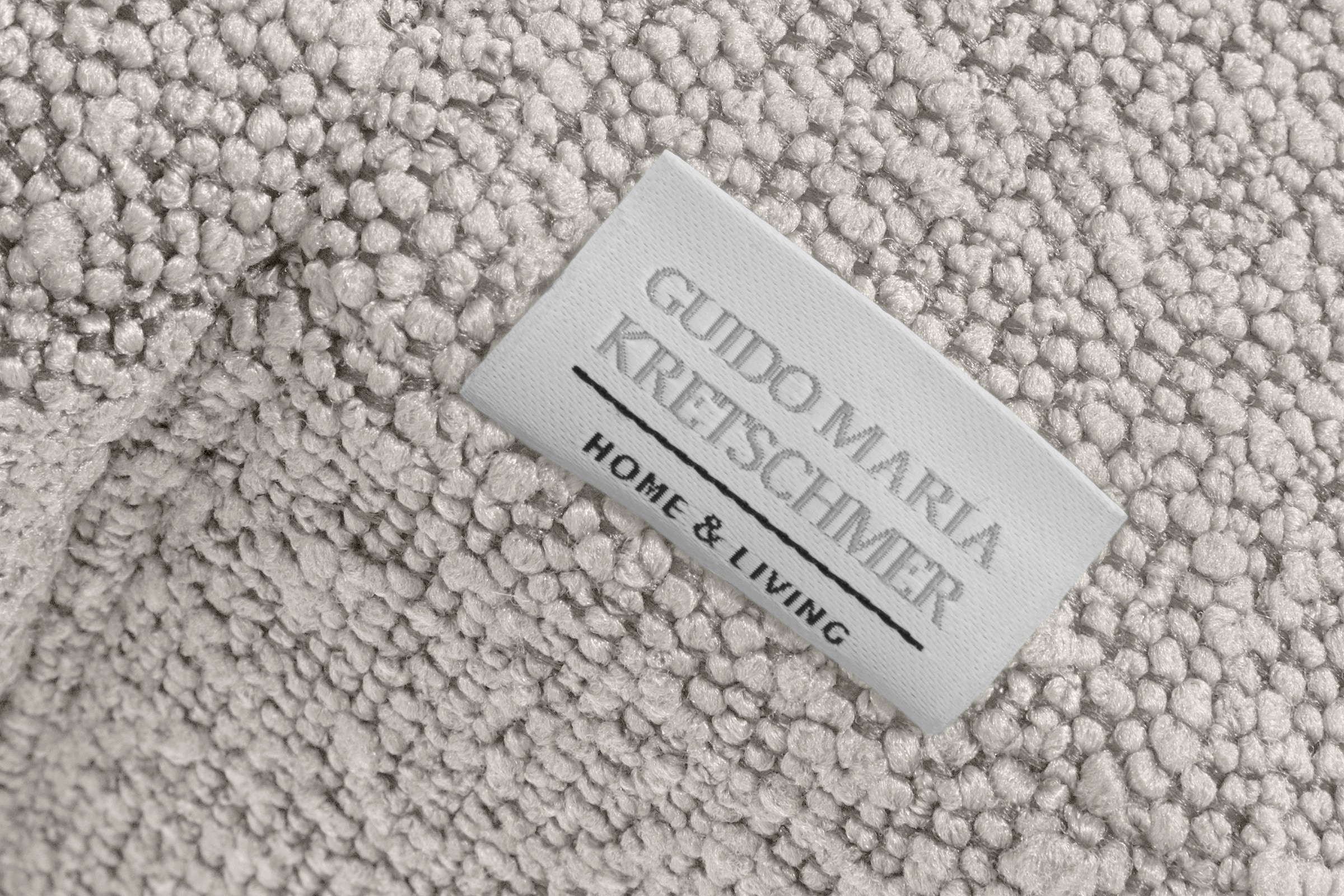 Guido Maria Kretschmer Home&Living Polsterhocker »Chamby New«, im Bouclé-Strukturbezug