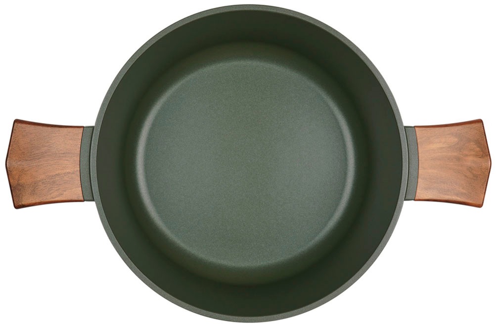 RESTO Kitchenware Kochtopf »Sadr, Bratentopf antihaftbeschichtet, im Geschenkkarton«, Aluminiumguss, (2 tlg.), inkl. Glasdeckel mit Silikonrand und integrierten Abgießlöchern