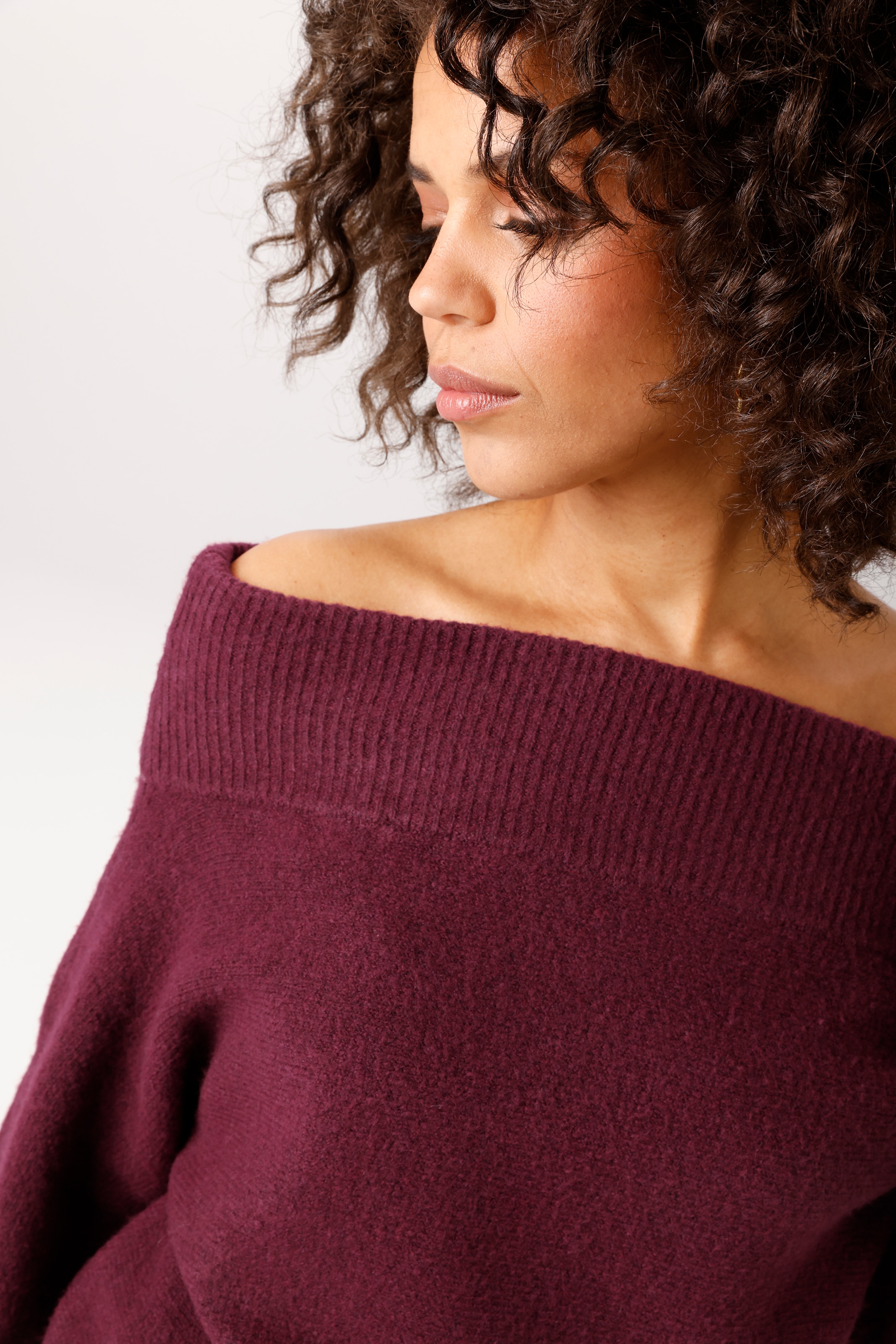 Aniston CASUAL Strickpullover mit Carmen-Ausschnitt - NEUE KOLLEKTION