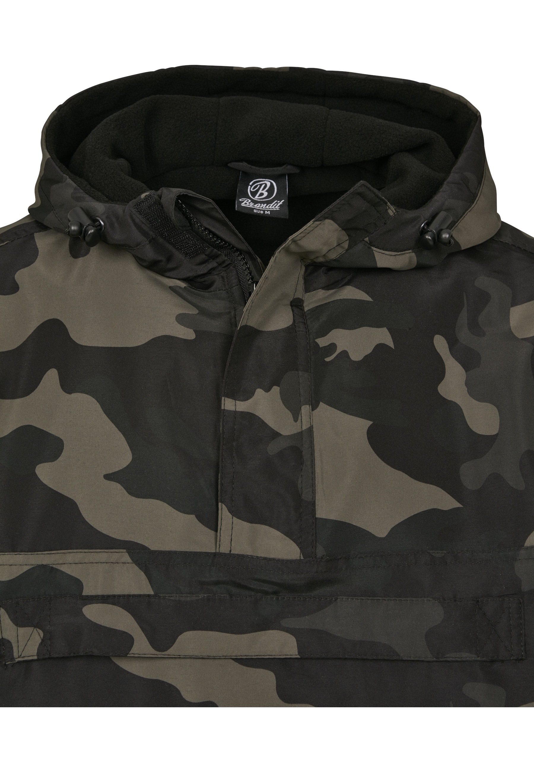 Brandit Anorak »Brandit Herren Fleece Pull Over Windbreaker« 1 Stk. tlg. mit Kapuze