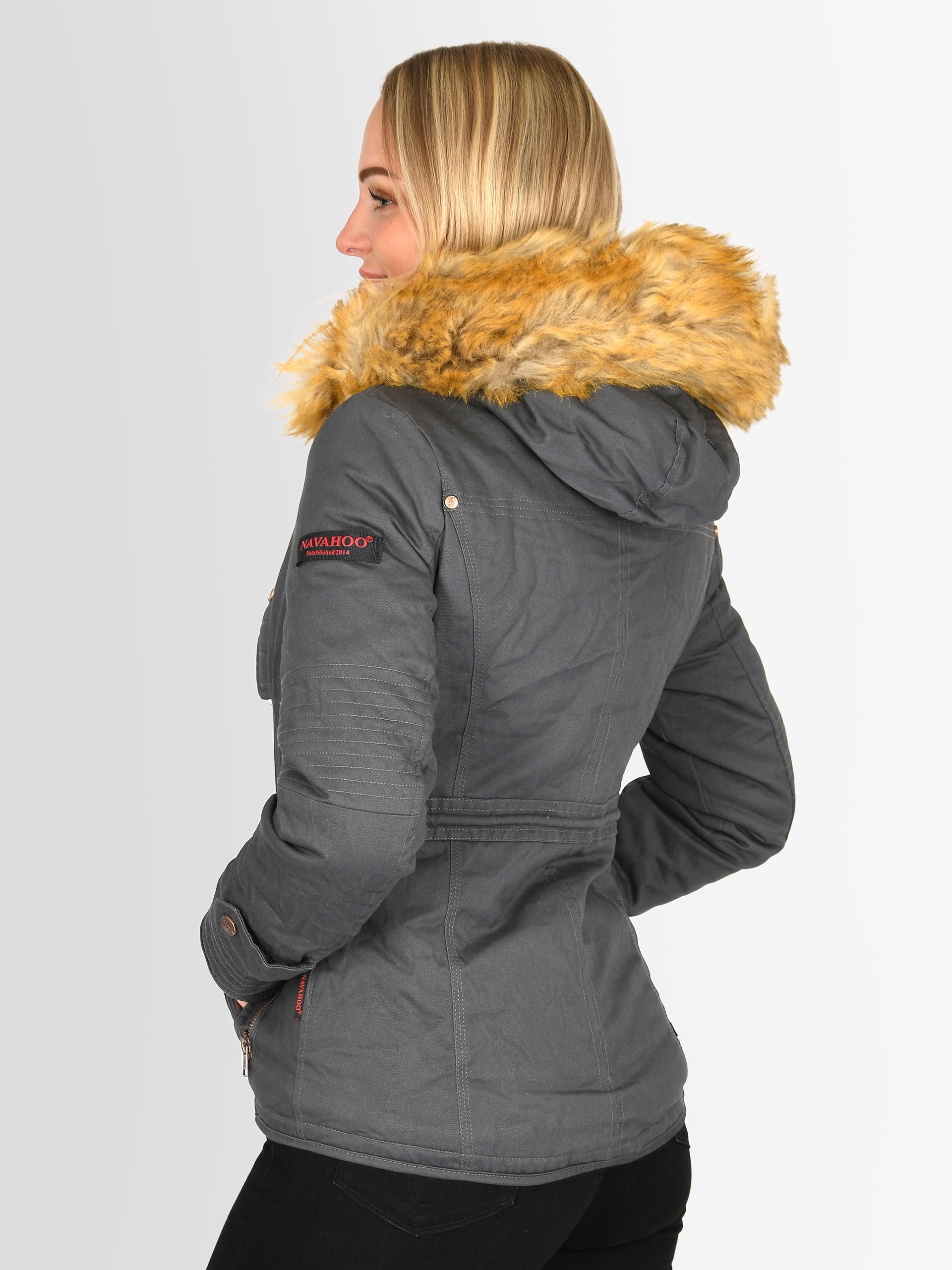 Navahoo Winterjacke »Pearl«, mit warmem Teddyfell