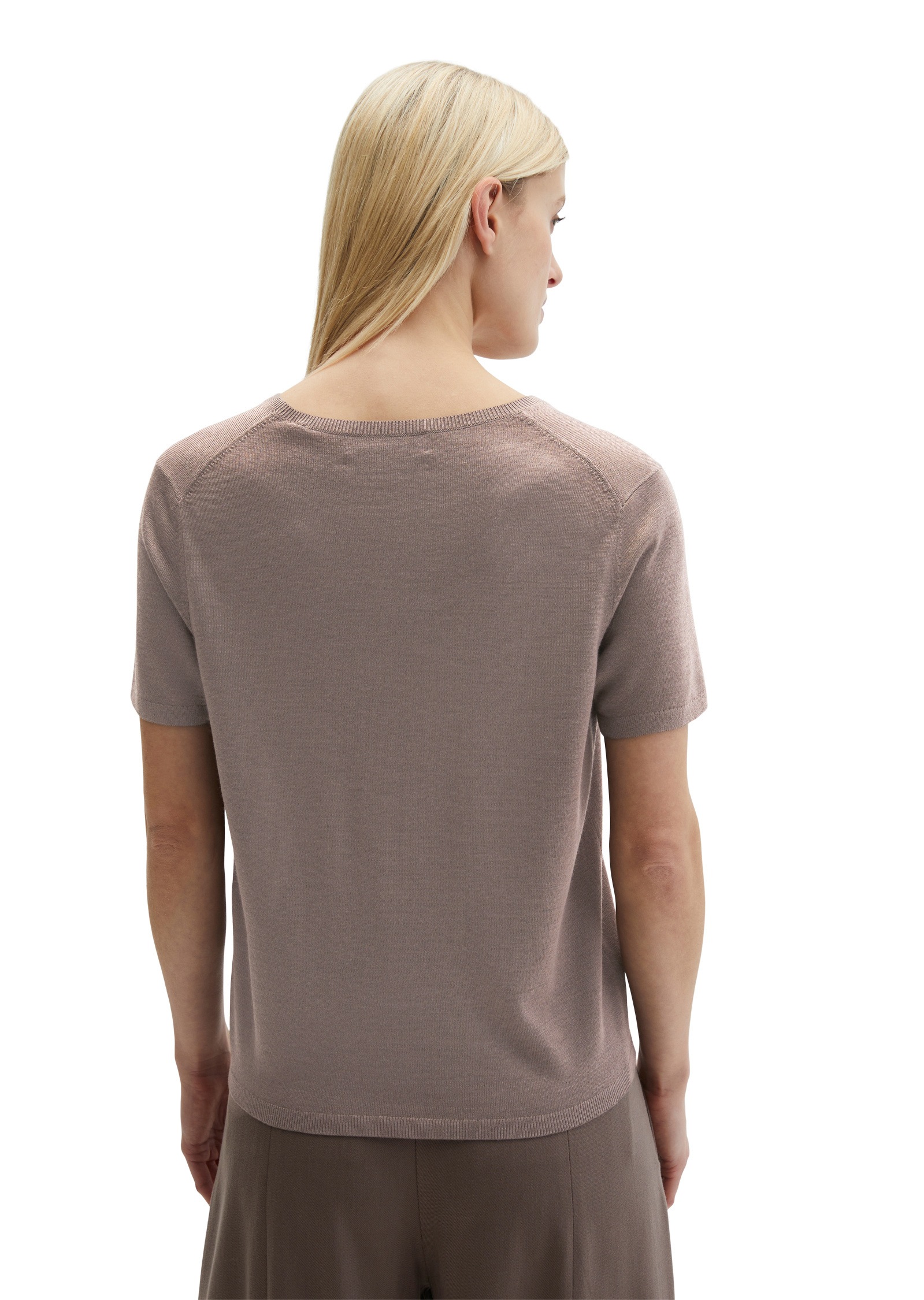 Thumbnail - Marc OPolo Kurzarmpullover "aus weichem Merinowolle-Viskose-Mix"